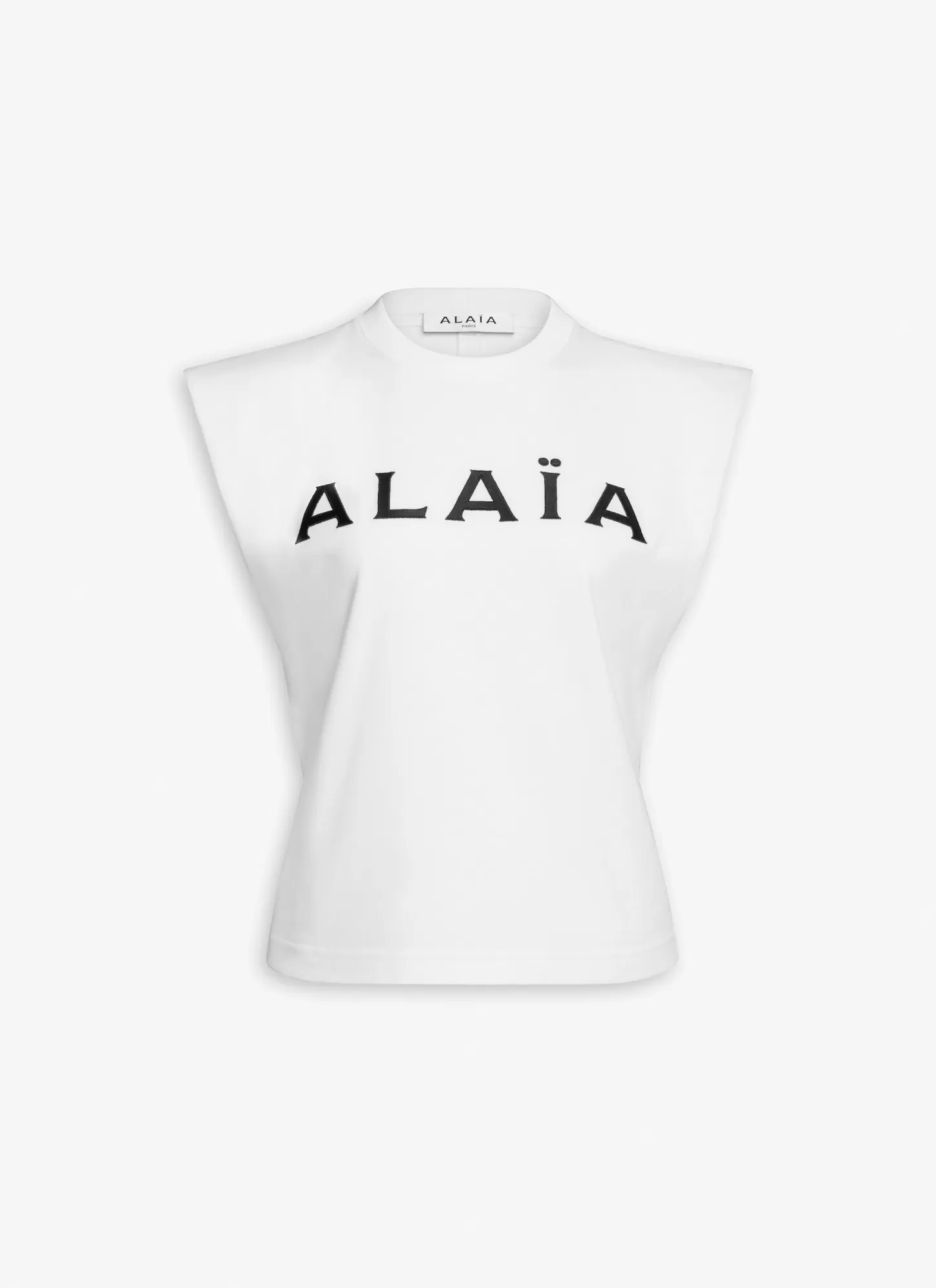 Alaïa ALAIA T-SHIRT IN JERSEY White/Black New