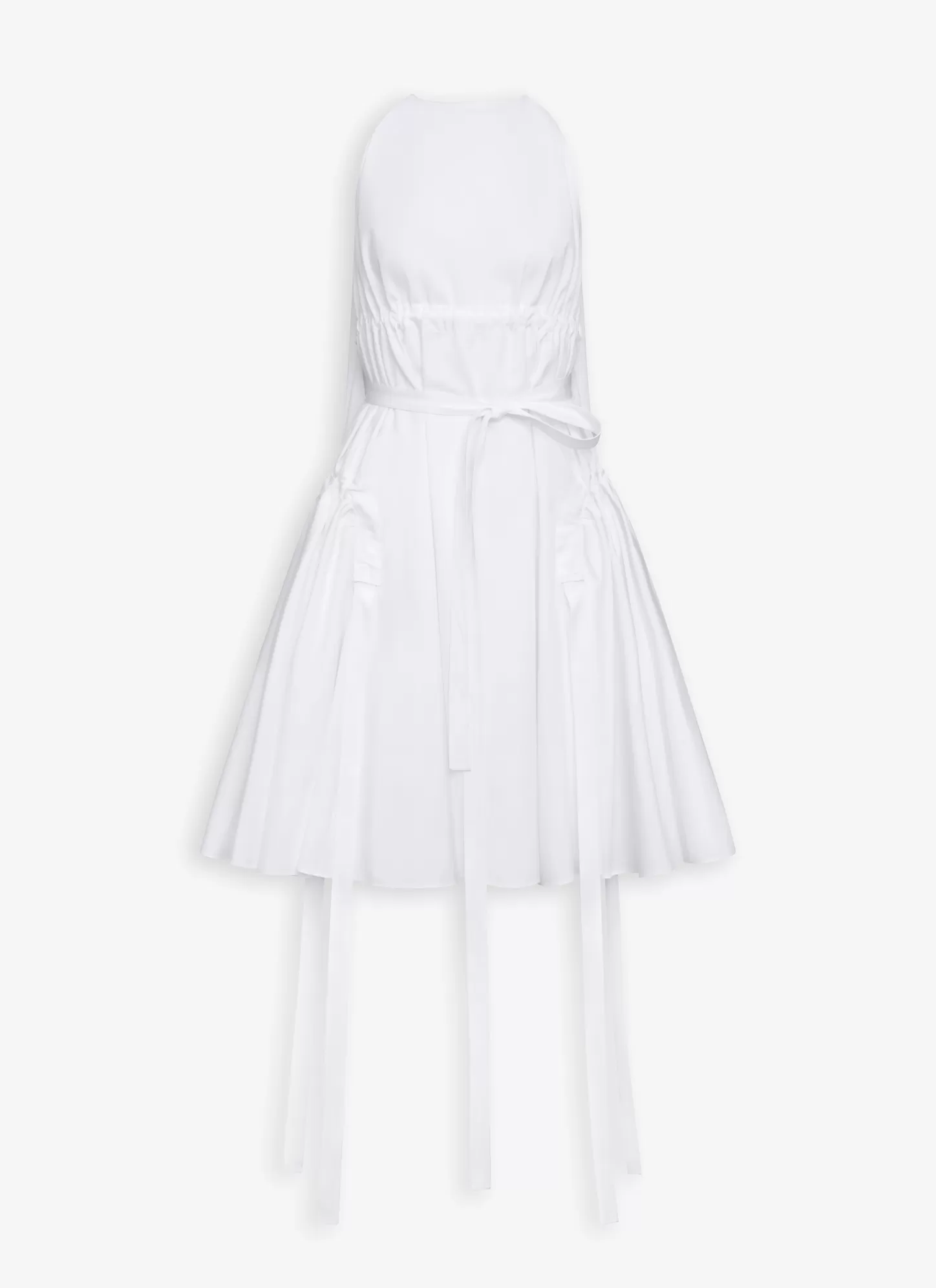 Alaïa A-LINE DRESS IN COTTON POPLIN White Discount