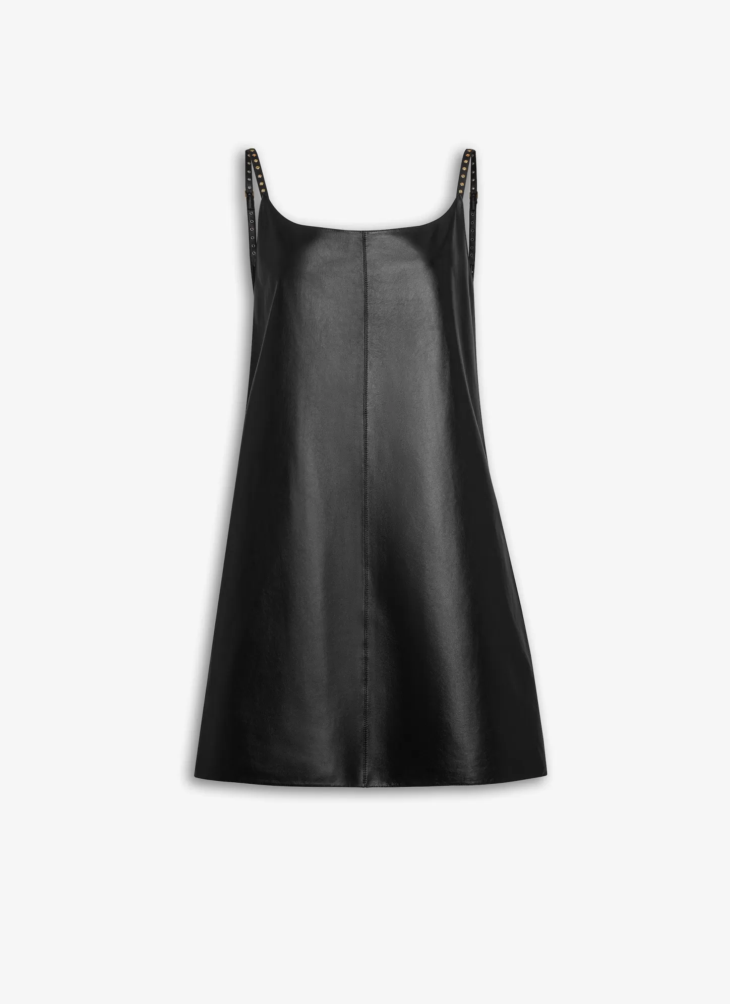 Alaïa A-LINE DRESS IN SOFT LEATHER Black Sale