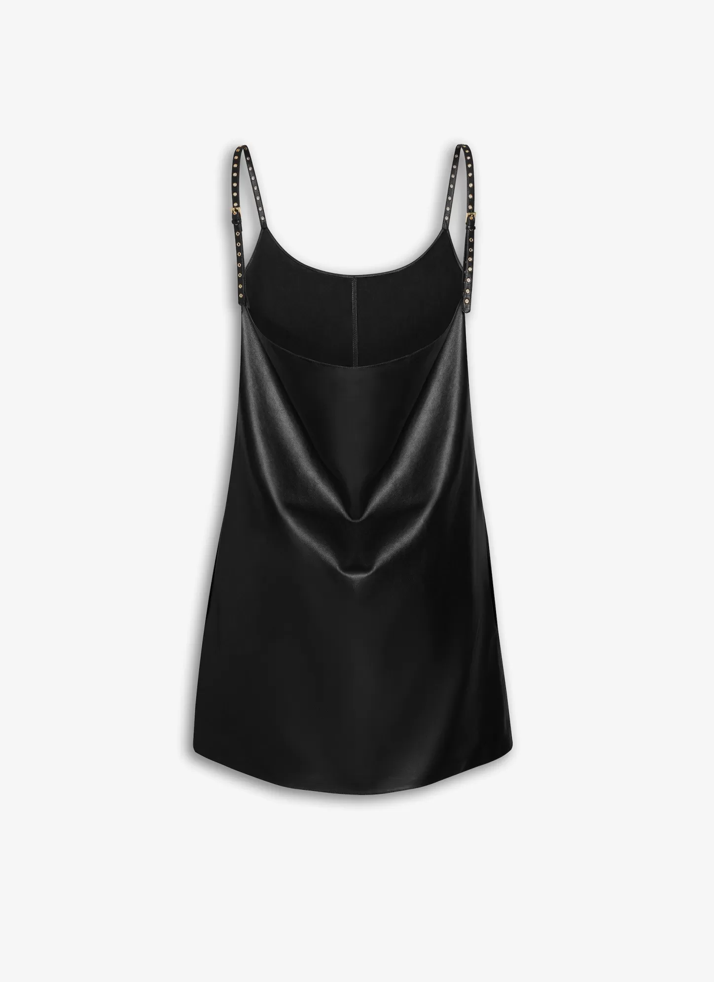 Alaïa A-LINE DRESS IN SOFT LEATHER Black Sale