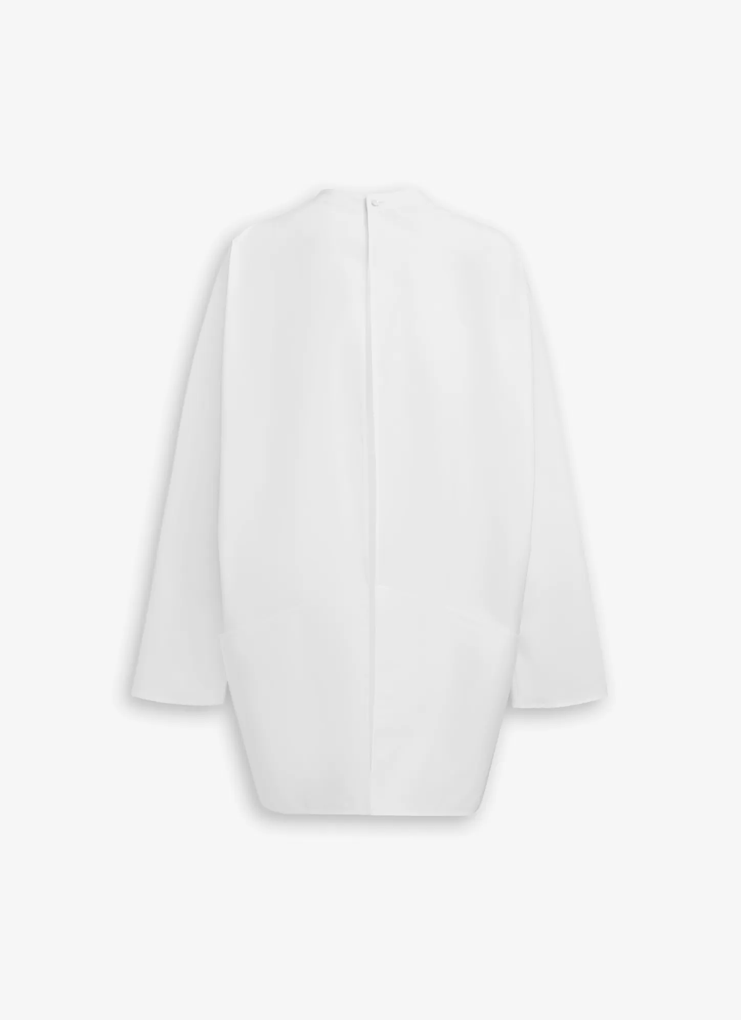 Alaïa ASYMMETRIC TOP IN COTTON POPLIN White Discount