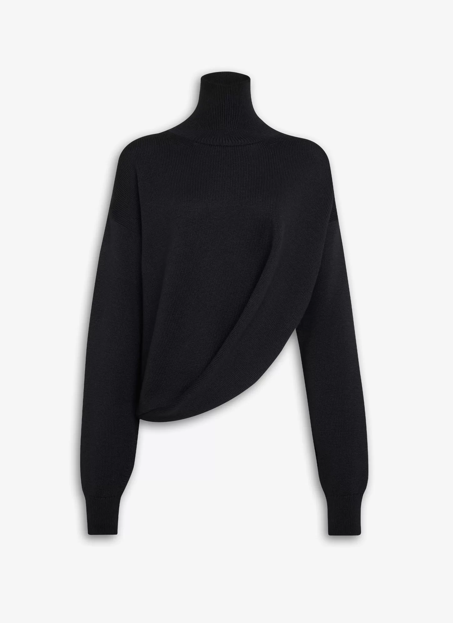 Alaïa ASYMMETRICAL KNIT JUMPER Black Best