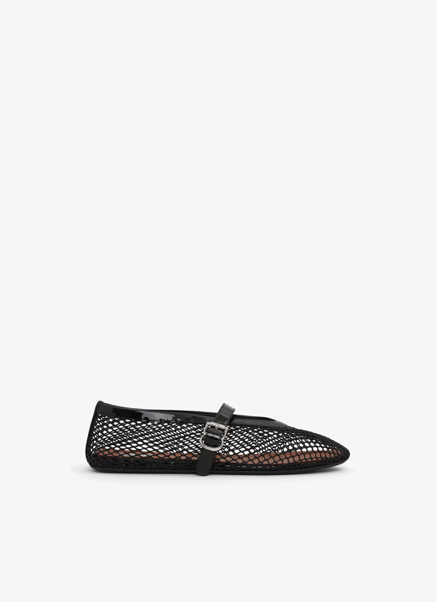 Alaïa BALLET FLATS IN FISHNET Black Fashion