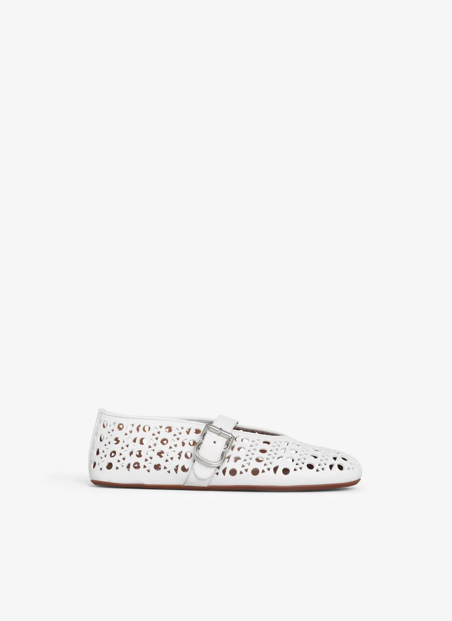Alaïa BALLET FLATS IN VIENNE LAMBSKIN White Fashion