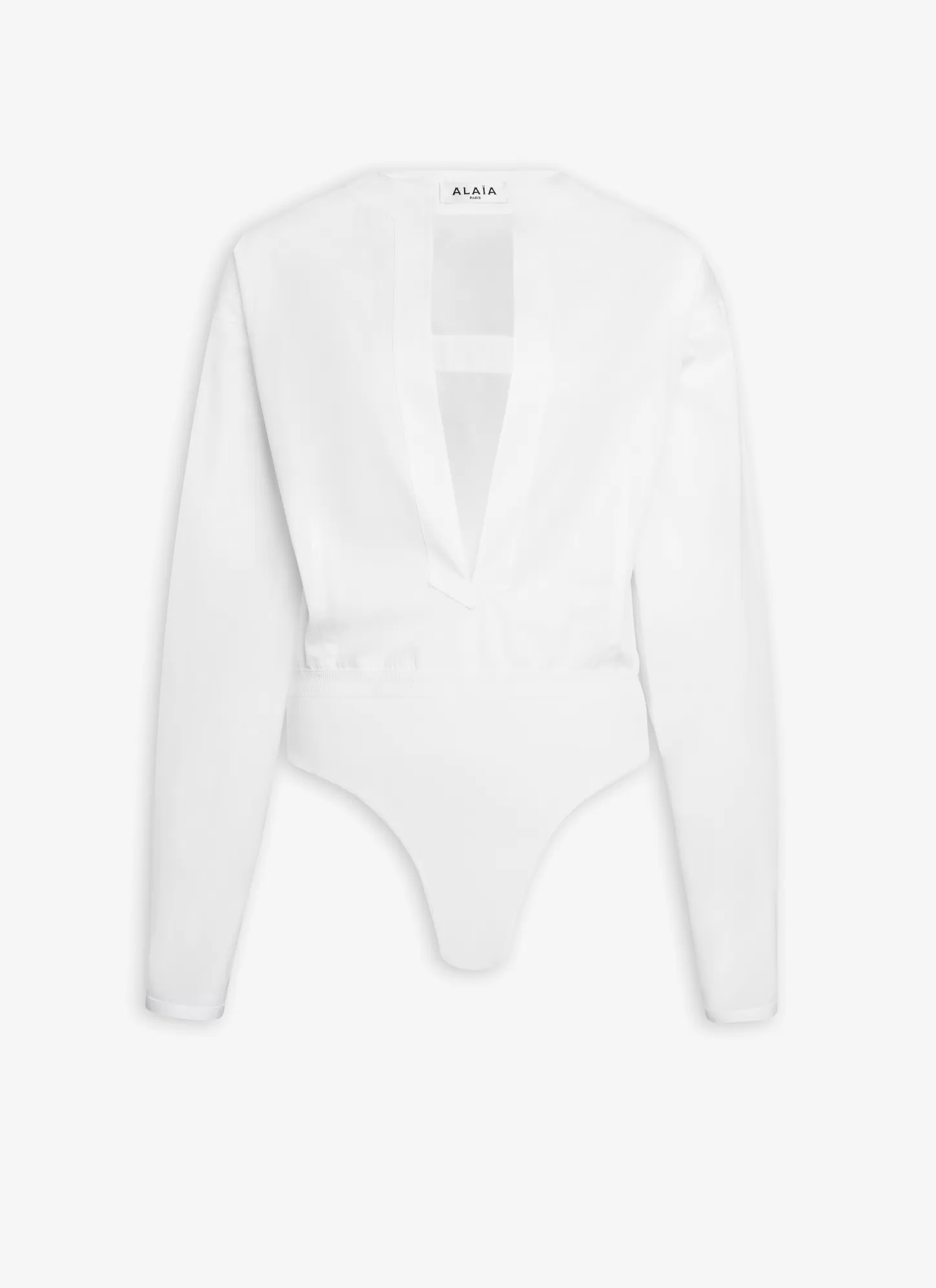 Alaïa BODY SHIRT IN COTTON POPLIN White Fashion