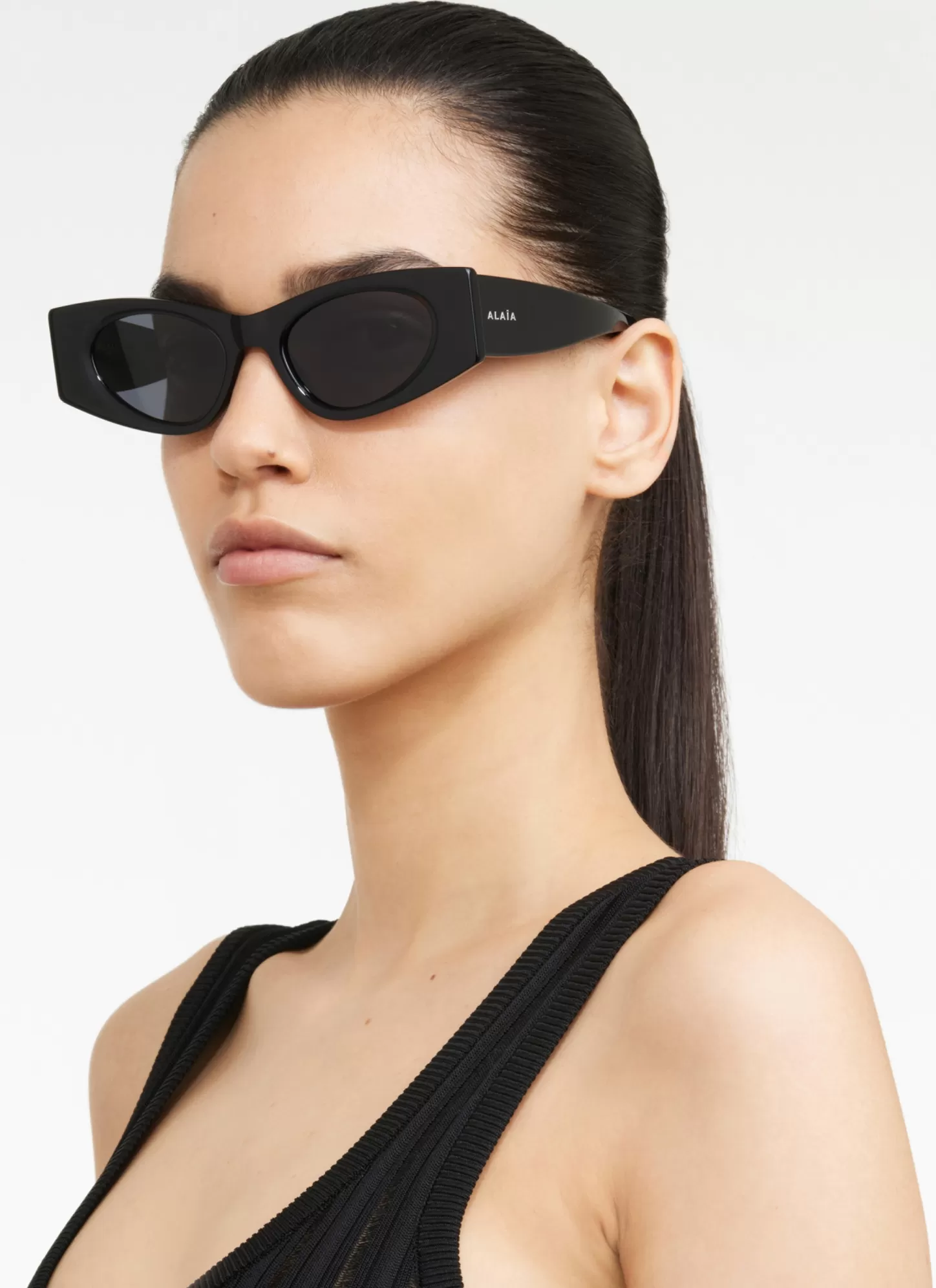 Alaïa CAT EYE SUNGLASSES Black New