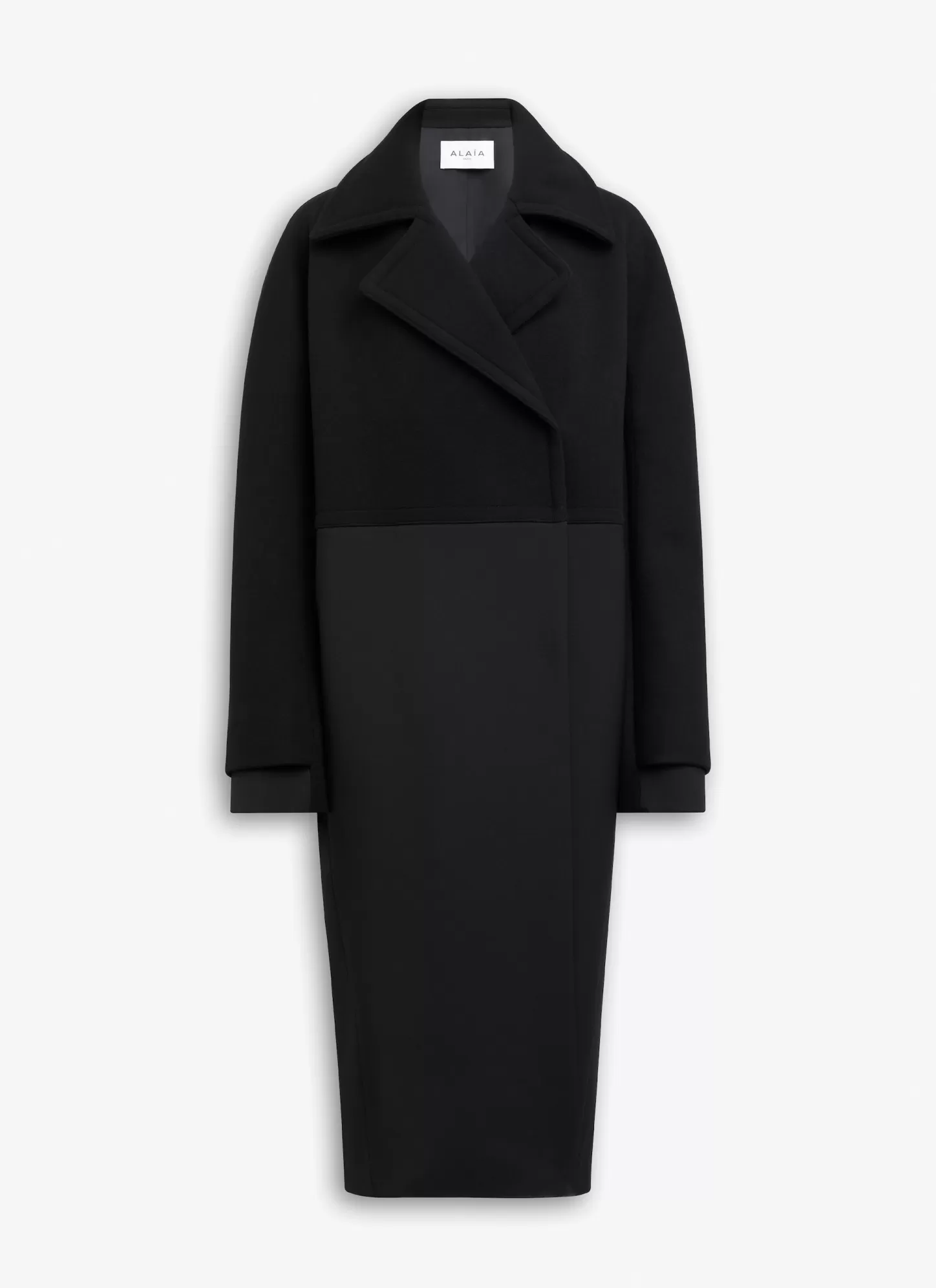 Alaïa COLLAR COAT Black Best Sale