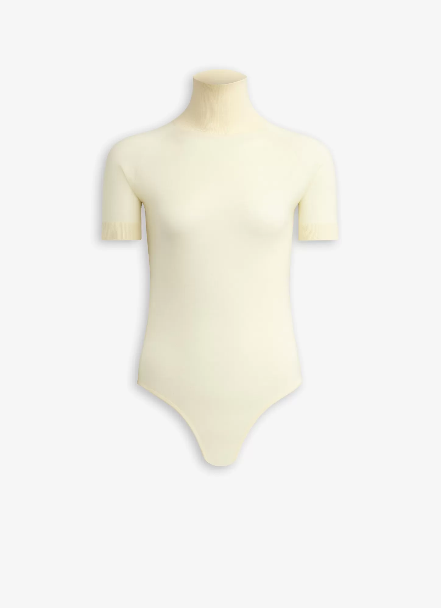 Alaïa CREW NECK KNIT BODY Light Yellow Cheap