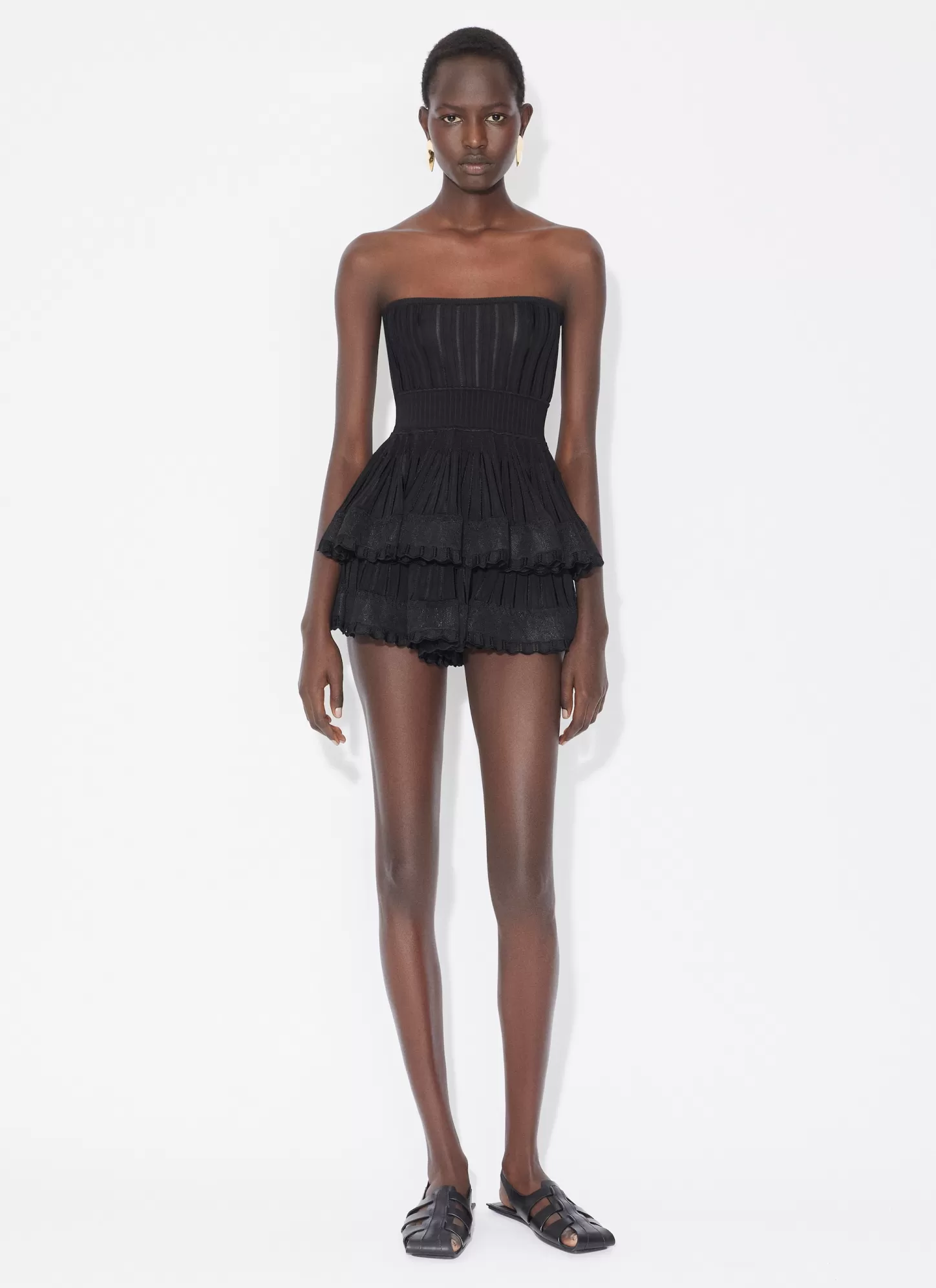 Alaïa CRINOLINE SHORTS Black Best Sale