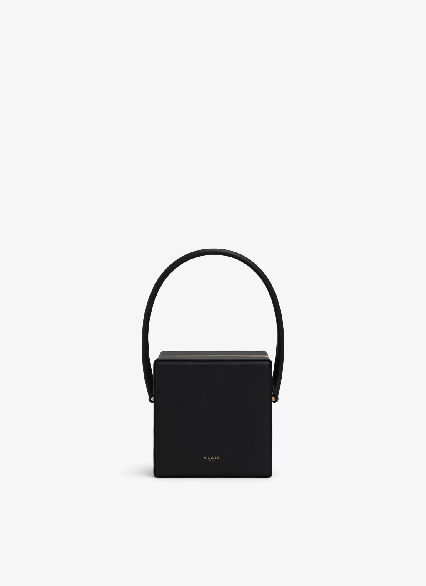 Alaïa CUBE MINAUDIERE IN LAMBSKIN Black Best Sale