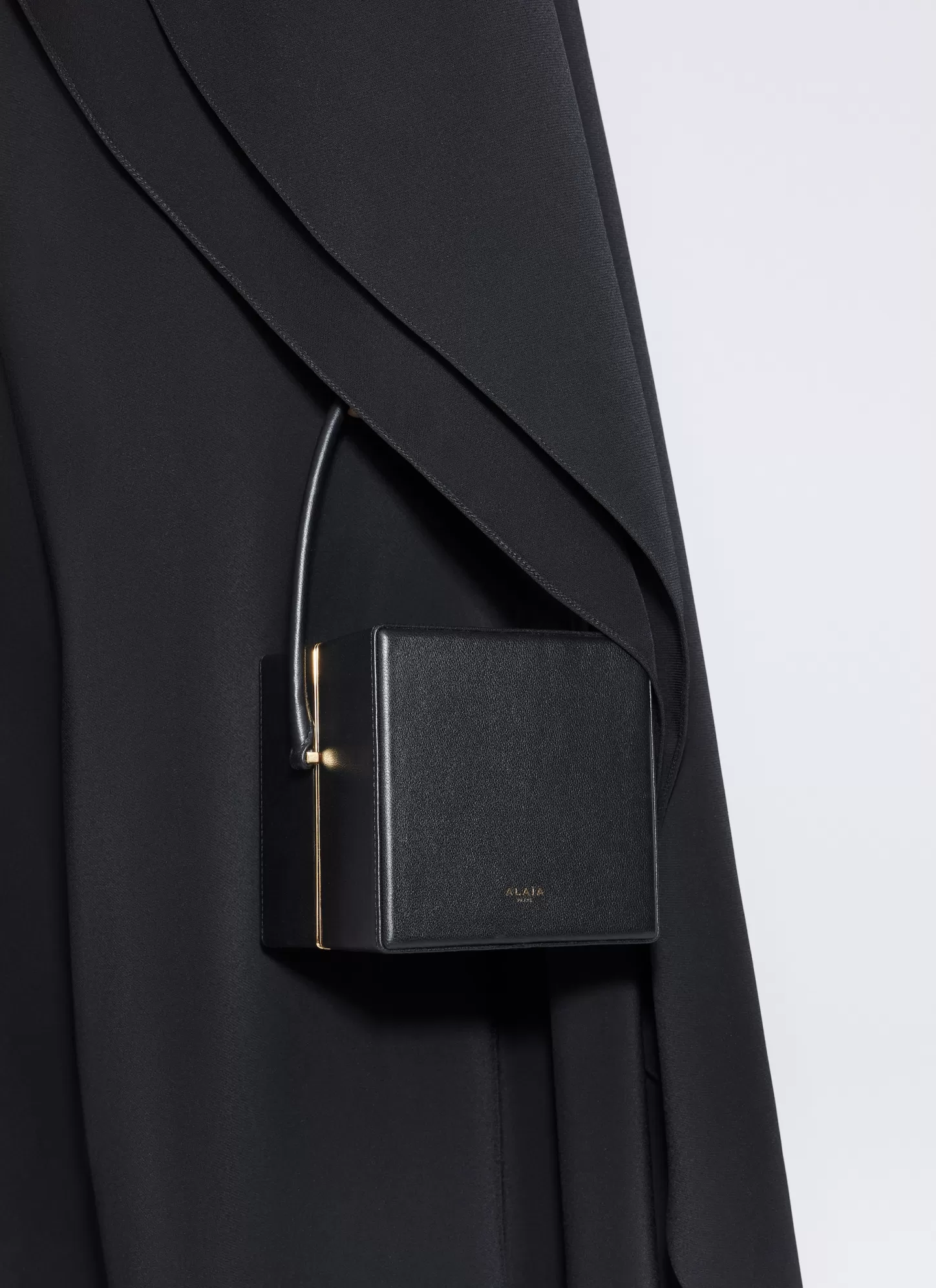 Alaïa CUBE MINAUDIERE IN LAMBSKIN Black Best Sale