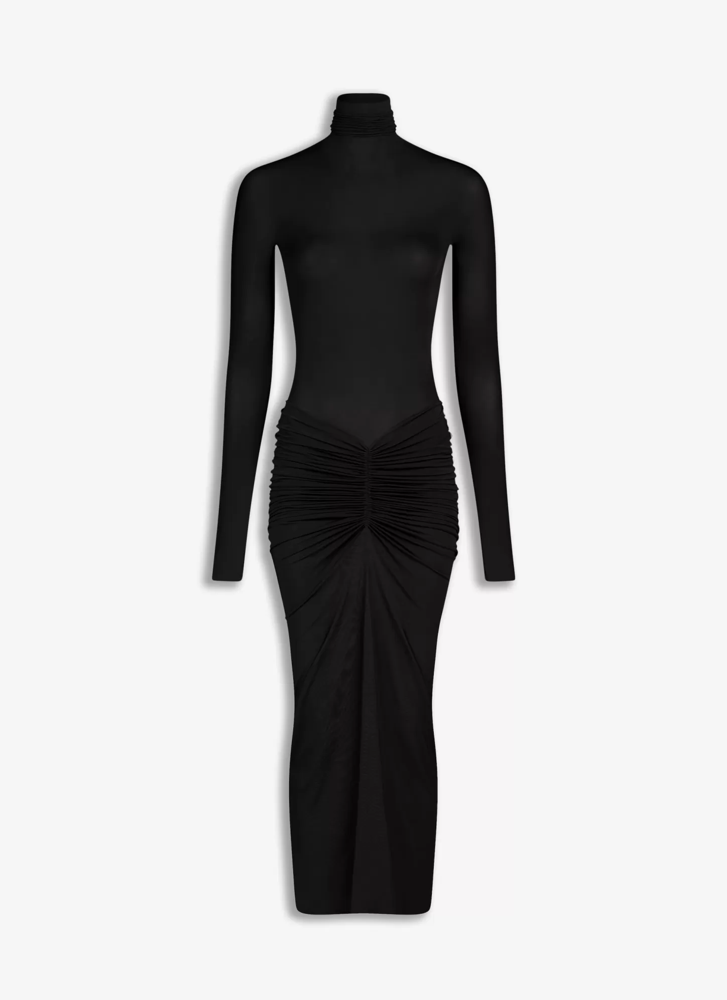Alaïa DRAPED JERSEY DRESS Black Clearance