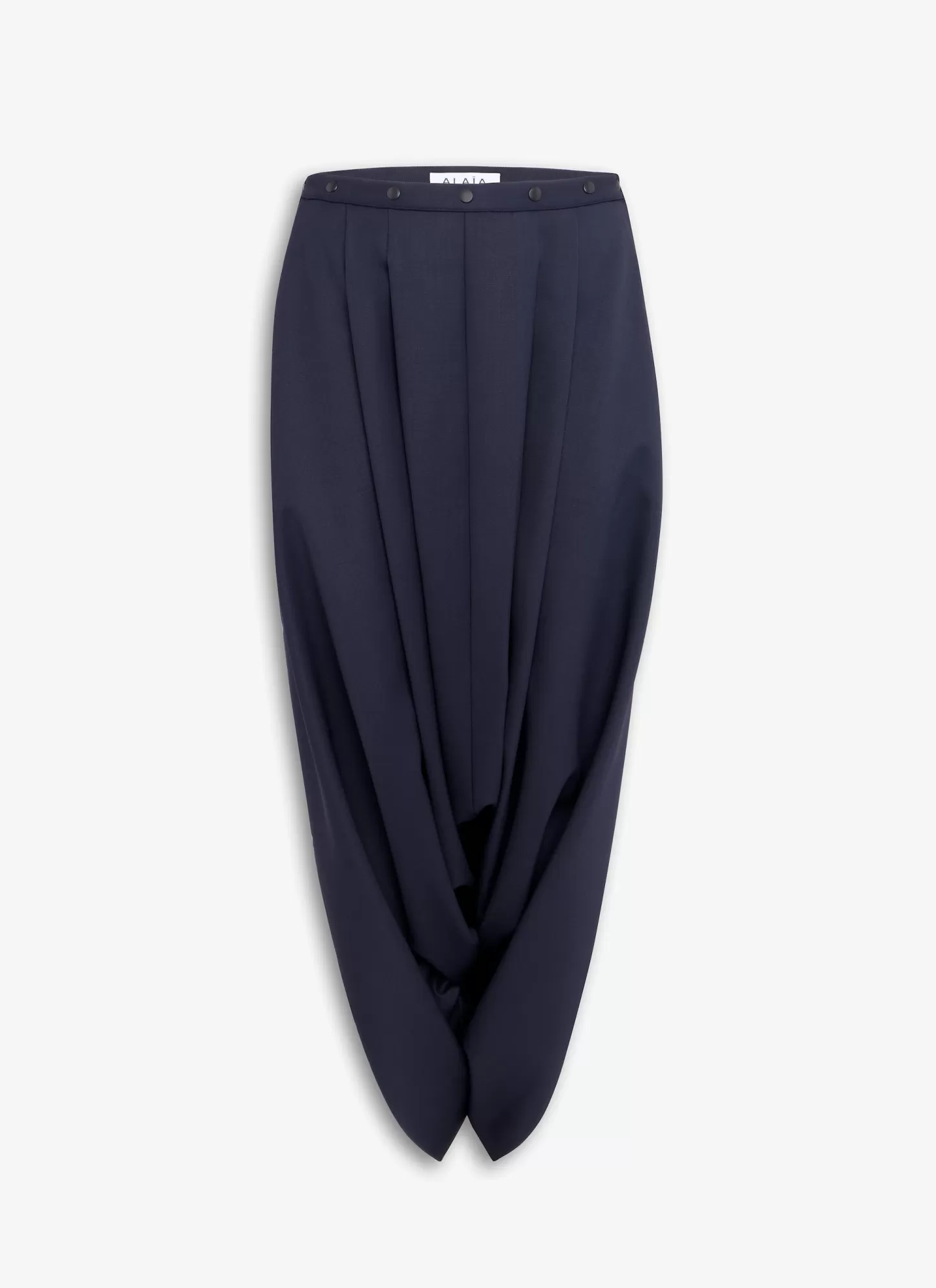 Alaïa DRAPED TROUSERS Denim Blue Hot