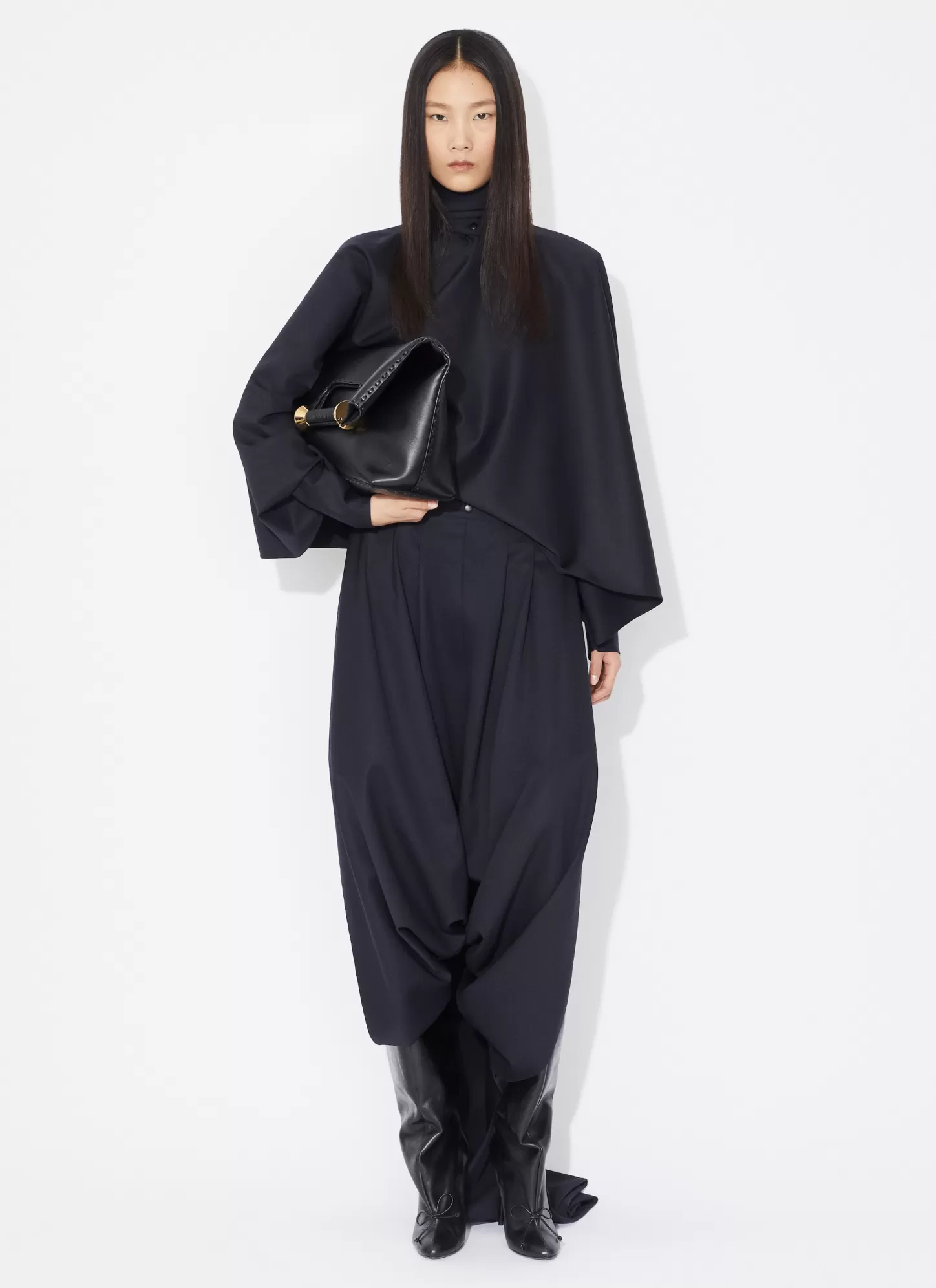 Alaïa DRAPED TROUSERS Denim Blue Hot