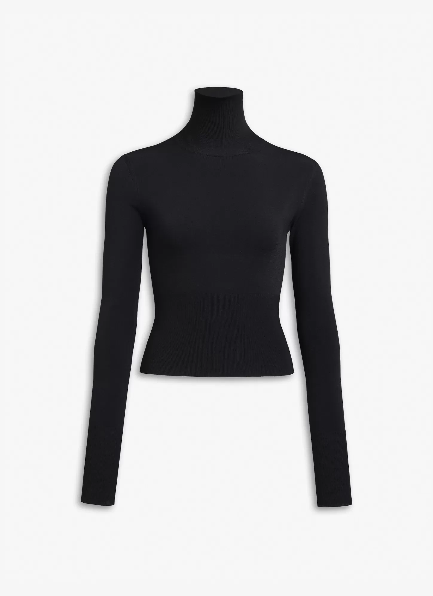 Alaïa FINE KNIT TURTLENECK JUMPER Black Flash Sale