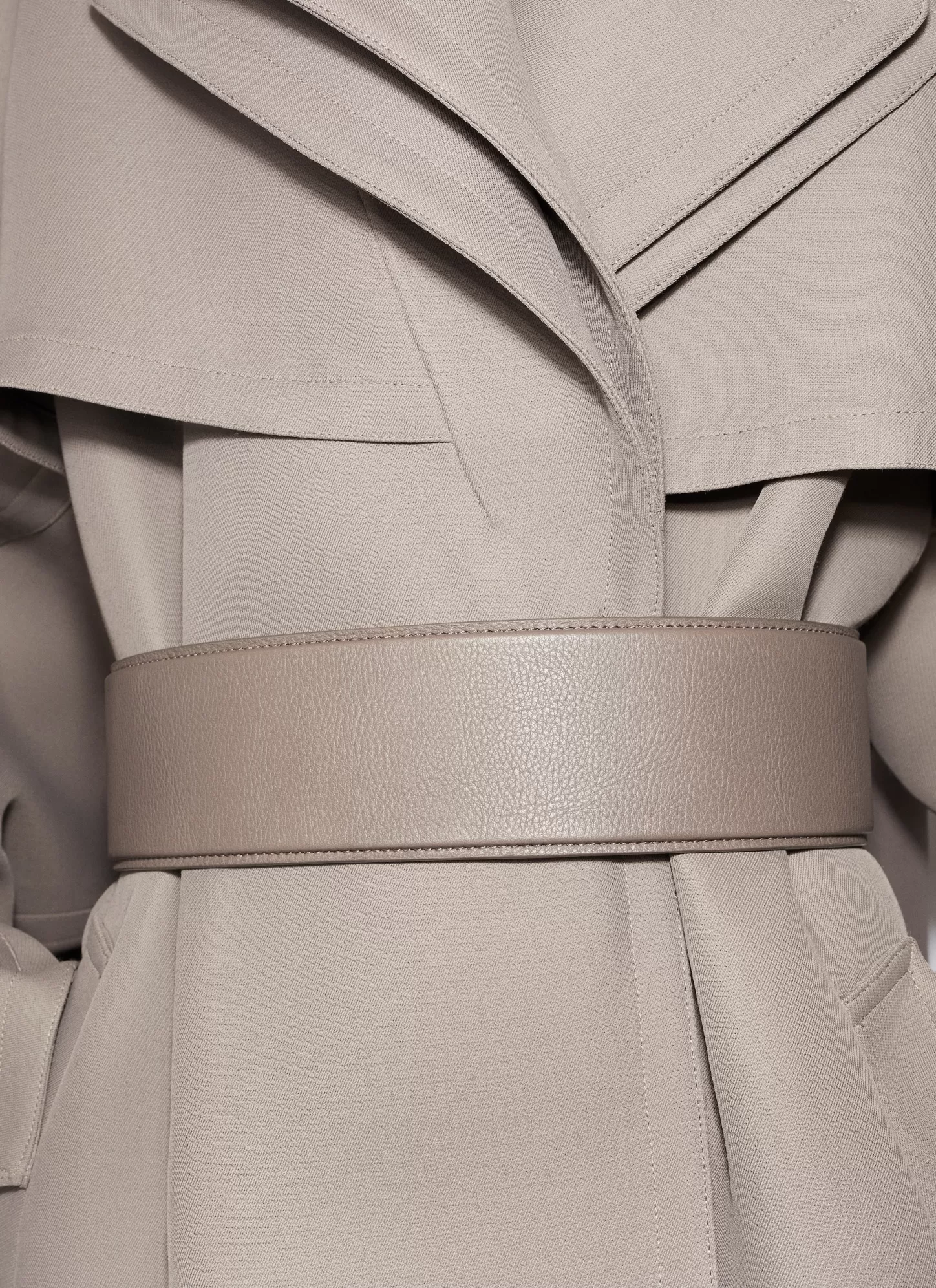 Alaïa FLEX LARGE BELT IN CALFSKIN Brown-Brown-Grey Hot