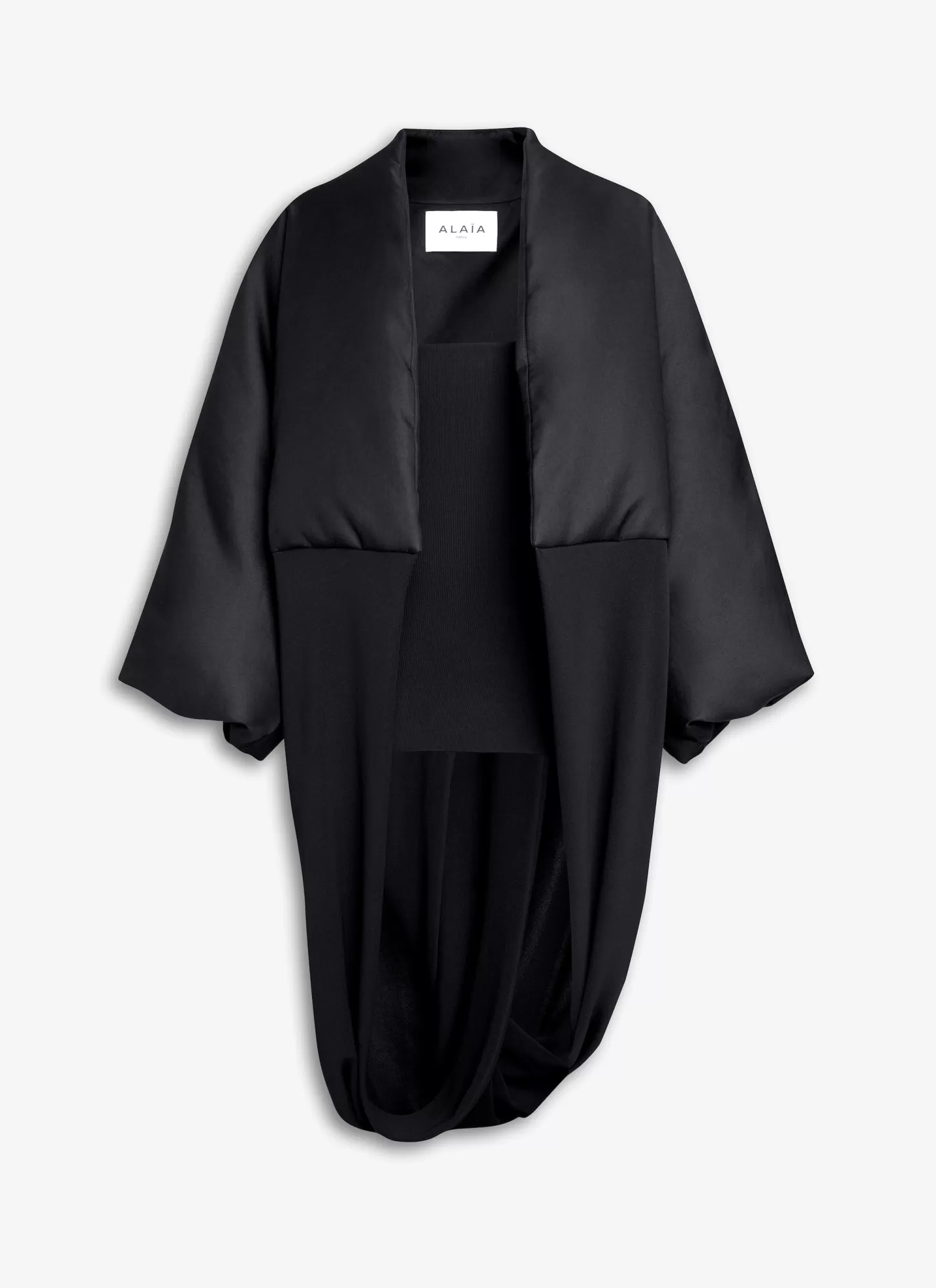 Alaïa FOLDED COAT Black Shop