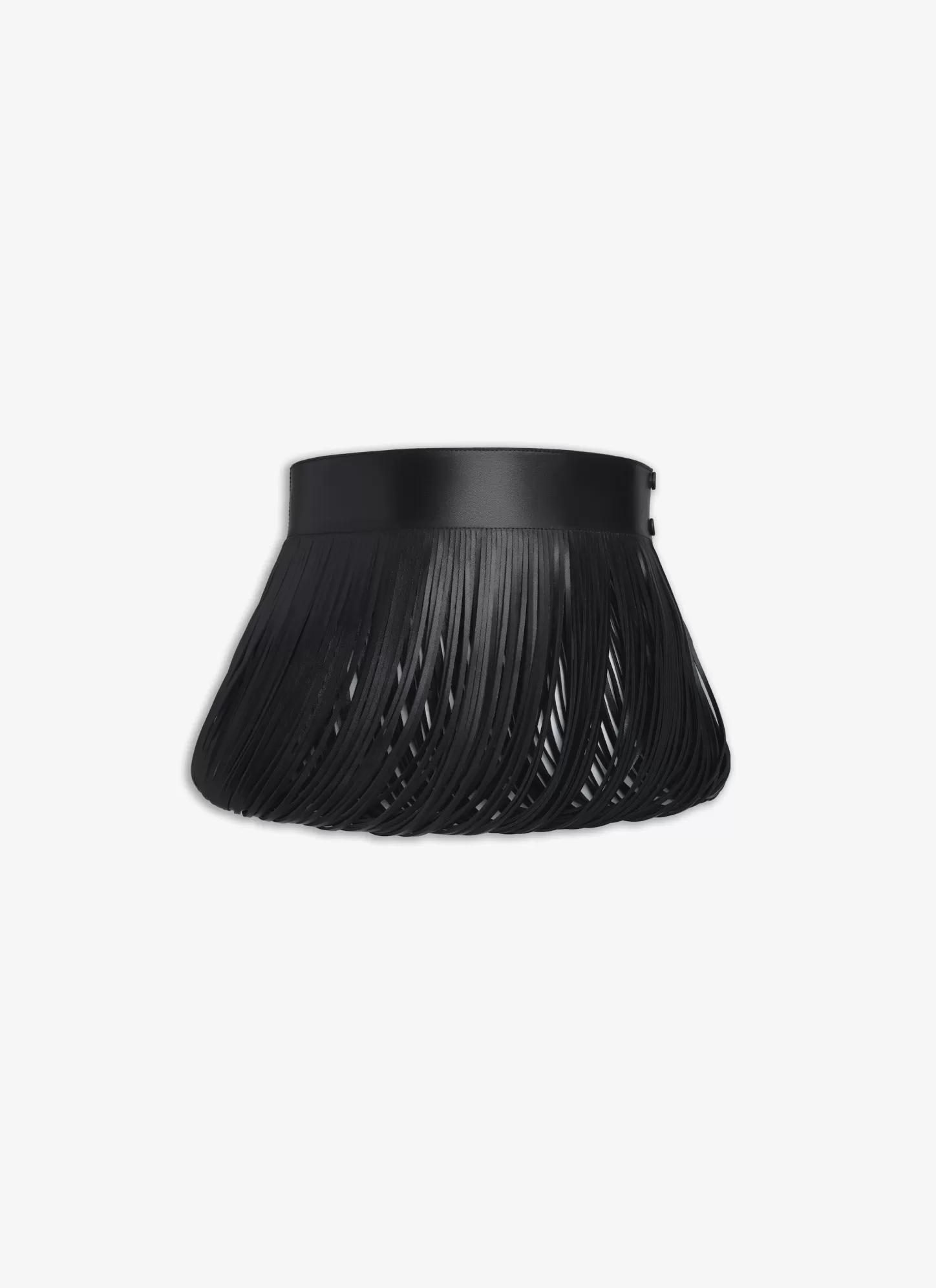 Alaïa FRINGED LEATHER BELT Black Shop