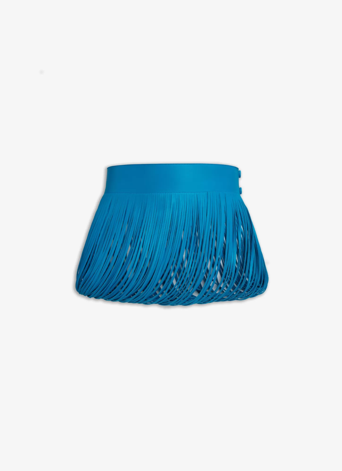 Alaïa FRINGED LEATHER BELT Blue Fashion