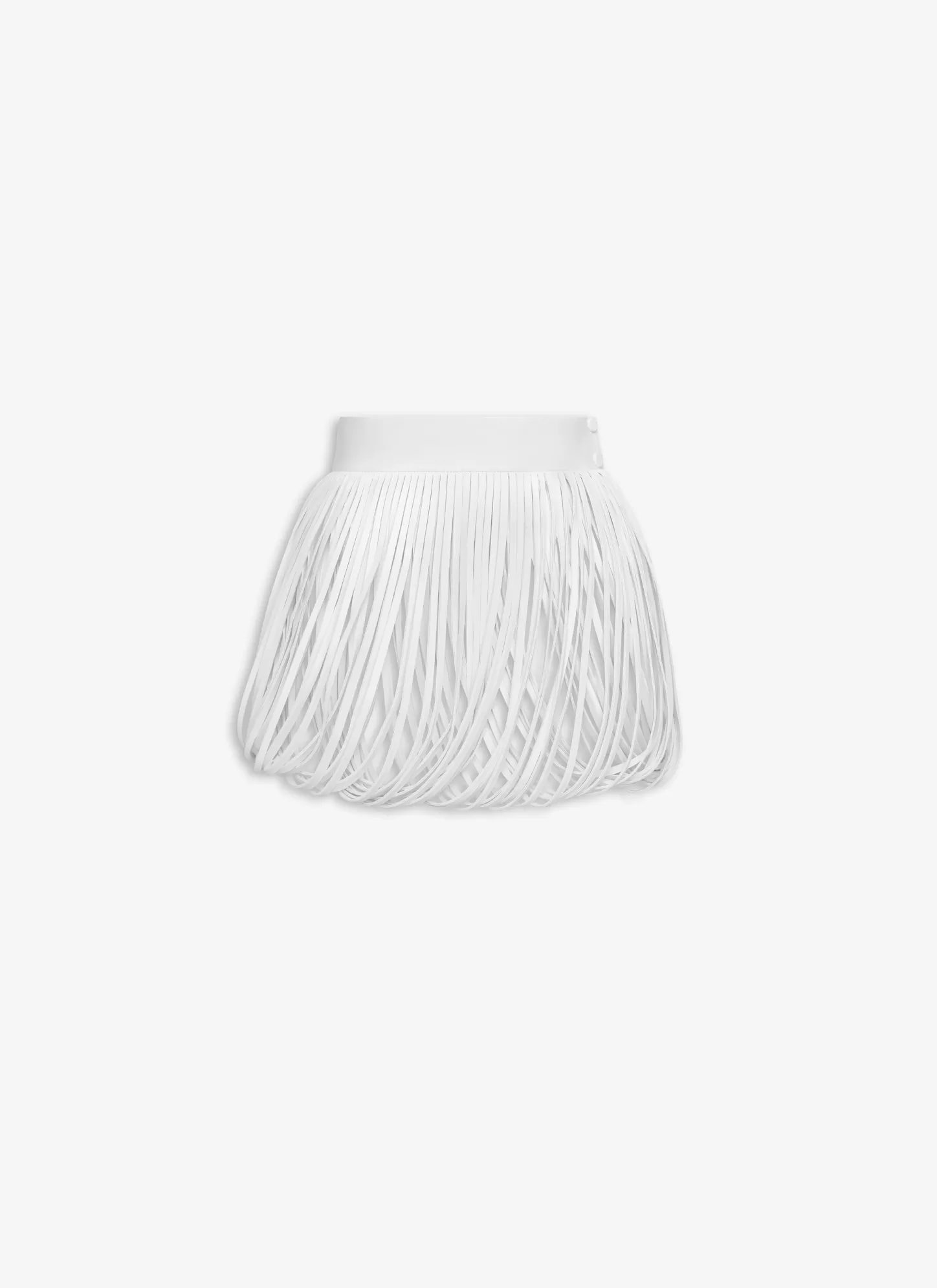 Alaïa FRINGED LEATHER BELT White Flash Sale