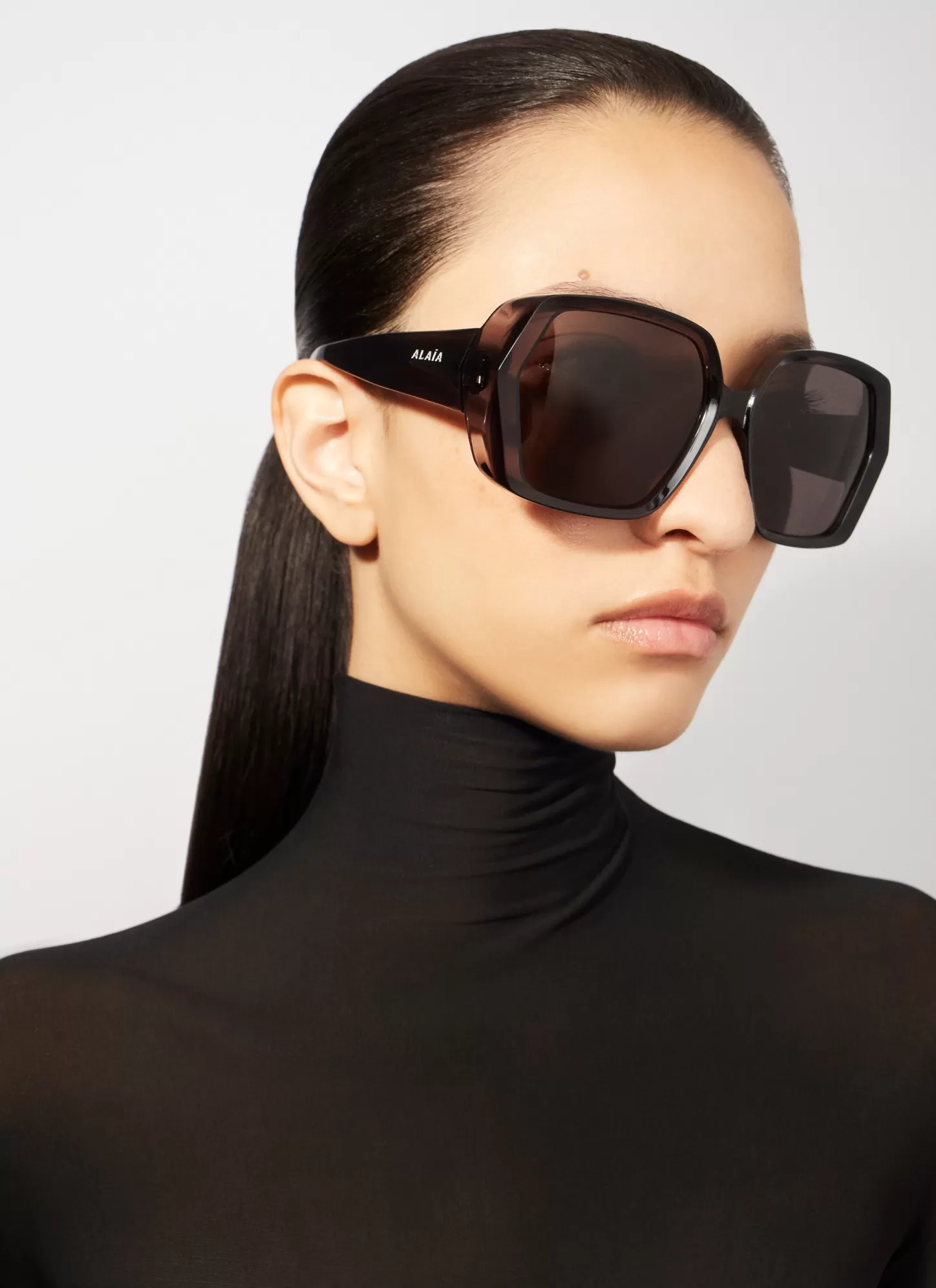 Alaïa GEOMETRICAL SUNGLASSES Grey New