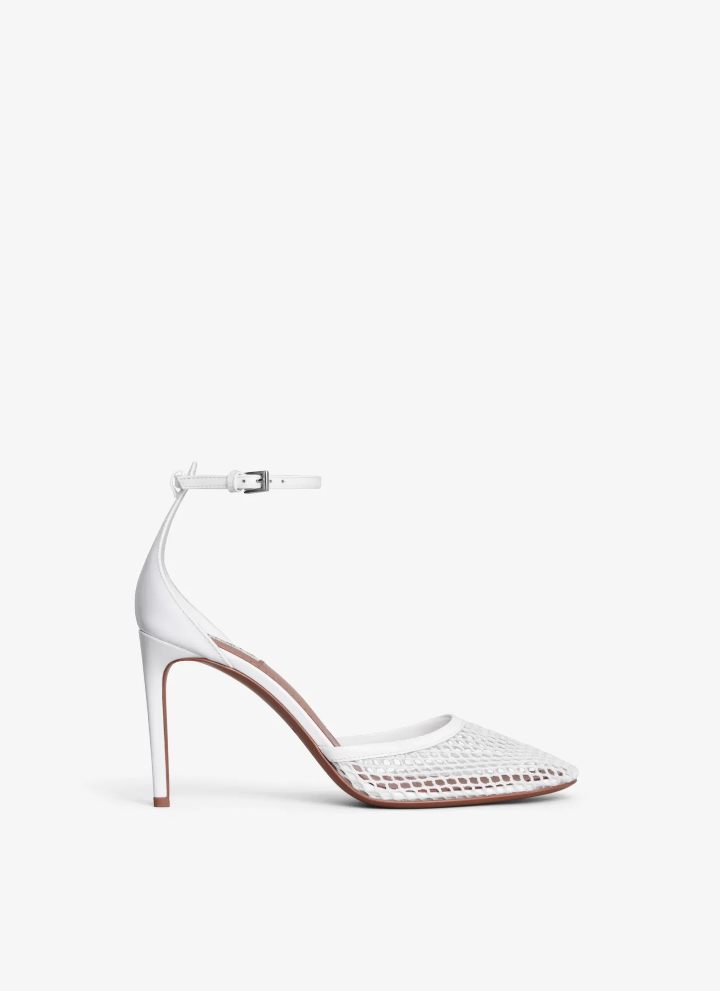Alaïa HIGH FISHNET PUMPS White Best