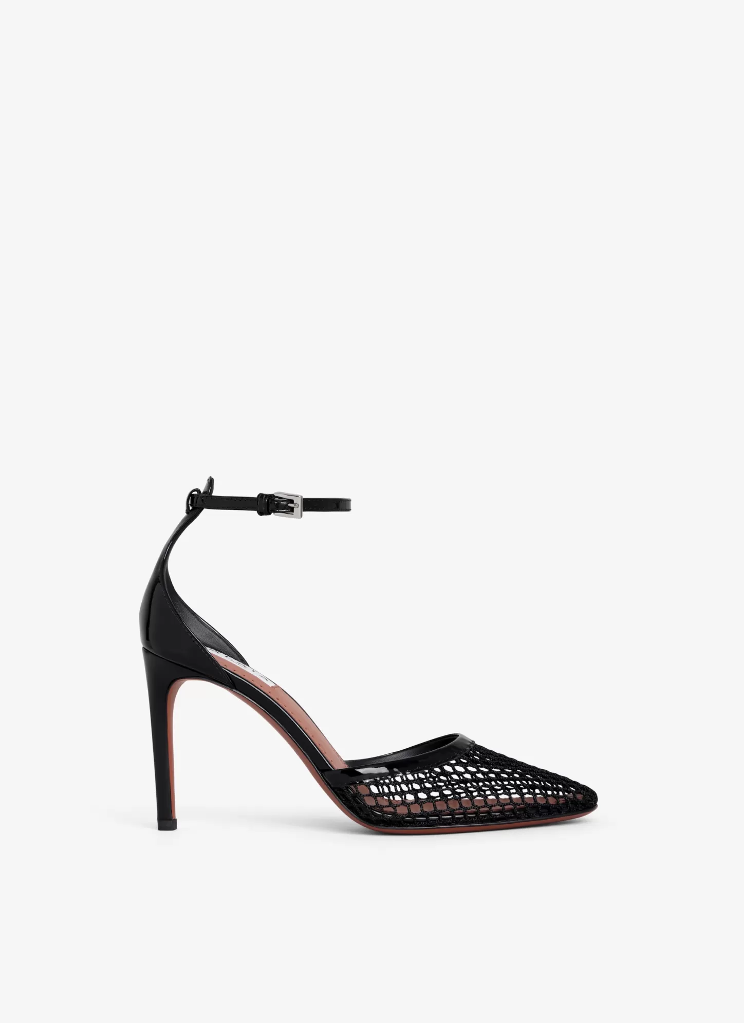 Alaïa HIGH FISHNET PUMPS Black Discount