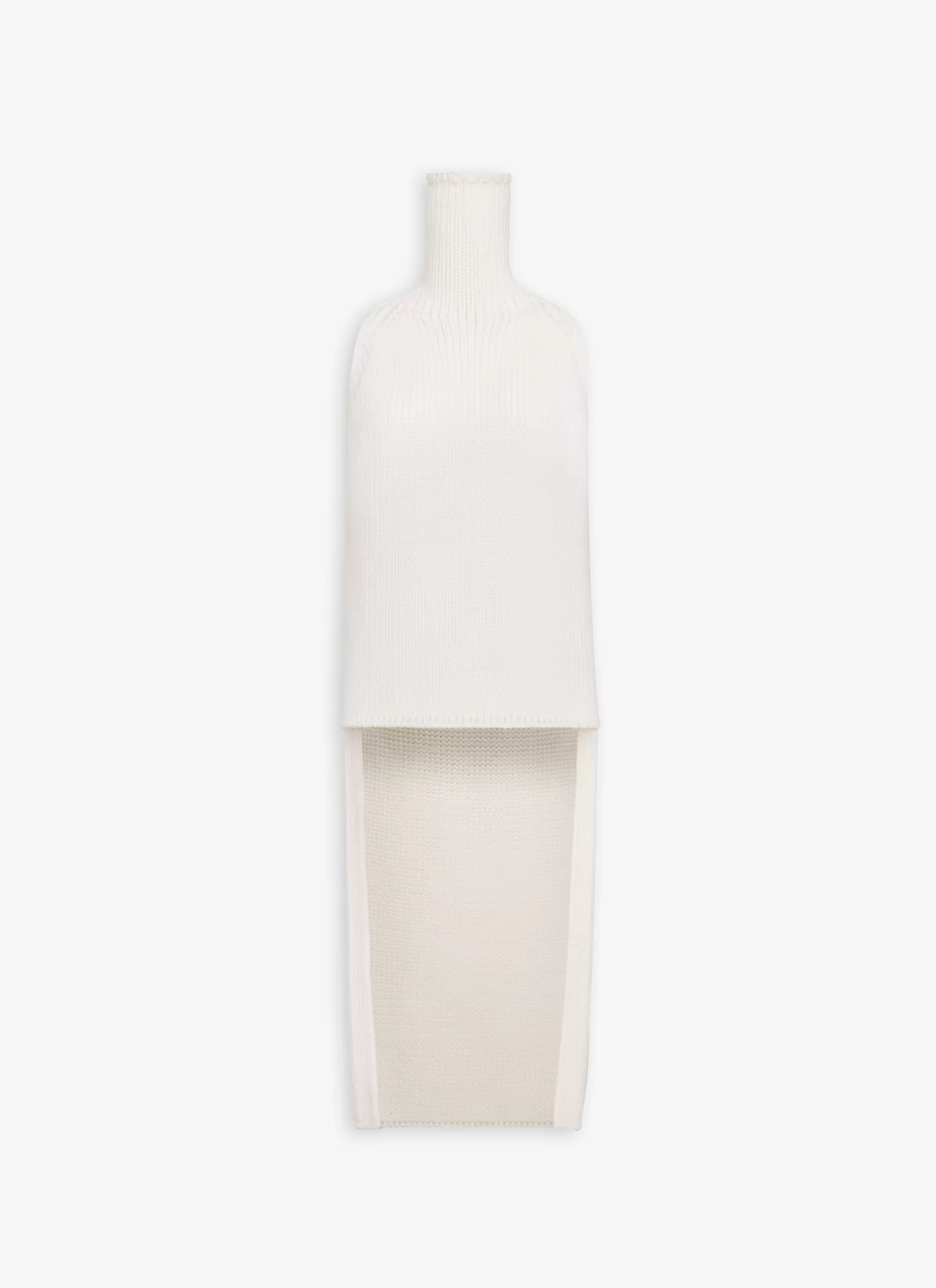 Alaïa KNITTED CAPE TOP NATURAL WHITE Hot