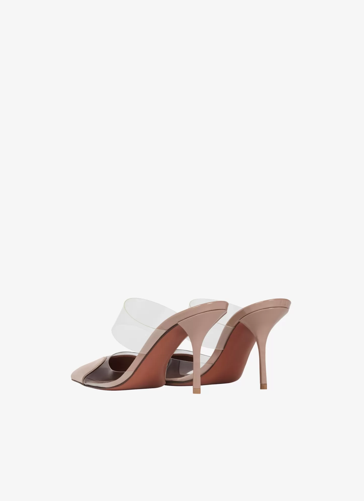 Alaïa LE COEUR MULES IN PATENT CALFSKIN Beige Shop