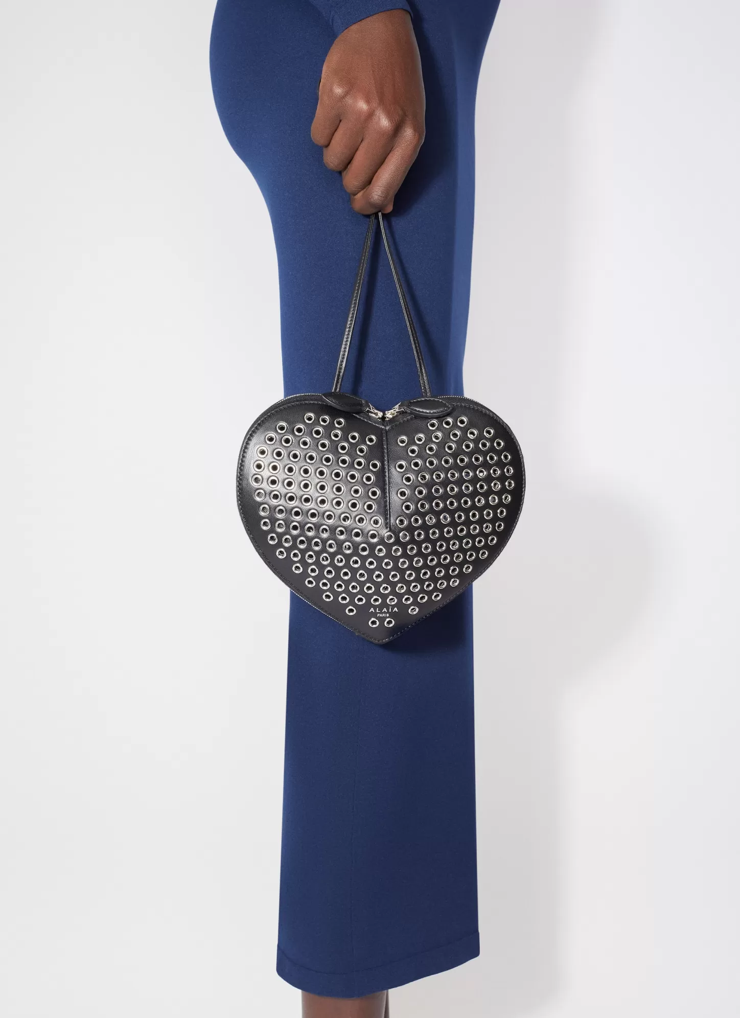 Alaïa LE CŒUR BAG IN LUX CALFSKIN Black New