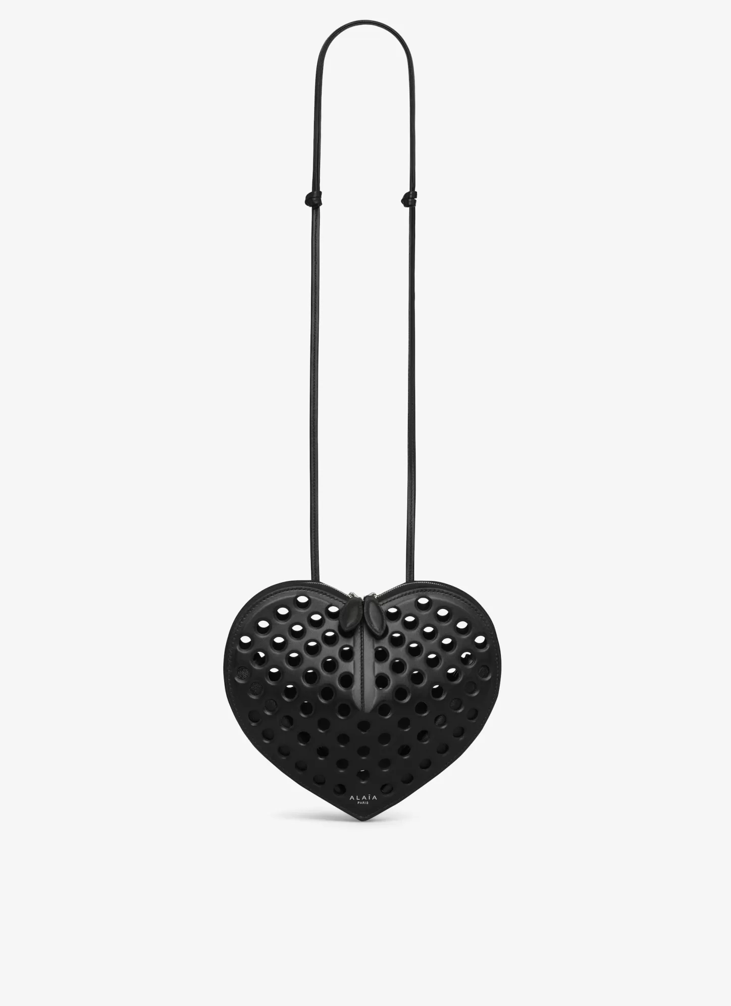 Alaïa LE CŒUR BAG IN PERFORATED LAMBSKIN Black Best Sale