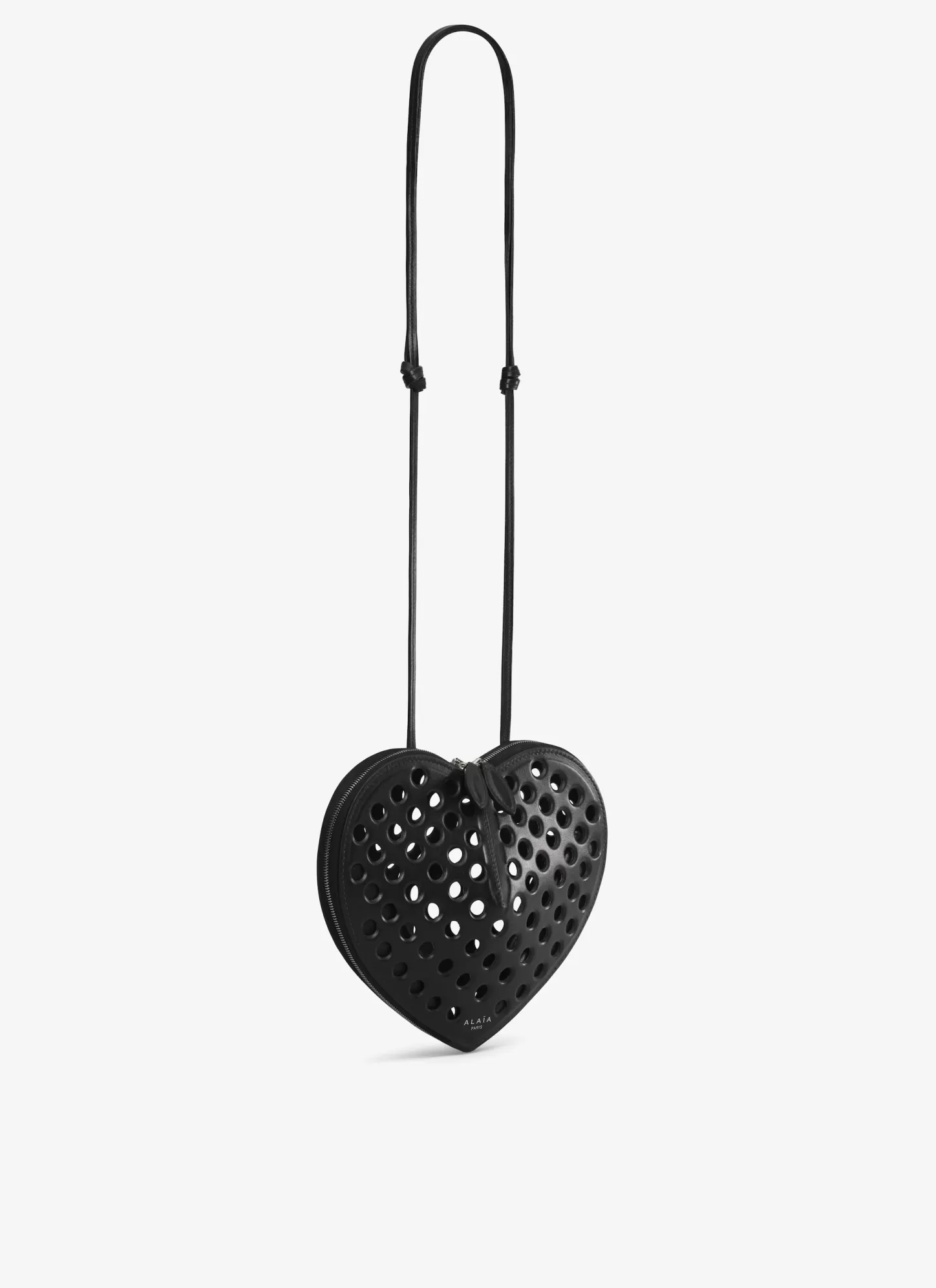 Alaïa LE CŒUR BAG IN PERFORATED LAMBSKIN Black Best Sale