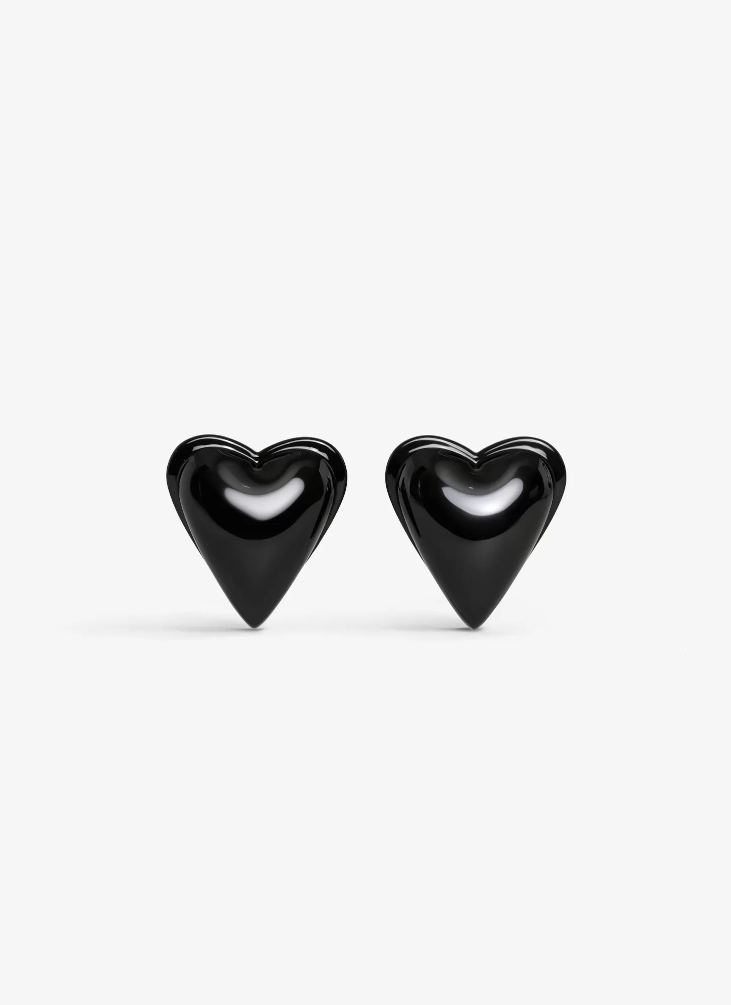 Alaïa LE CŒUR BOMBÉ EARRINGS Black Best