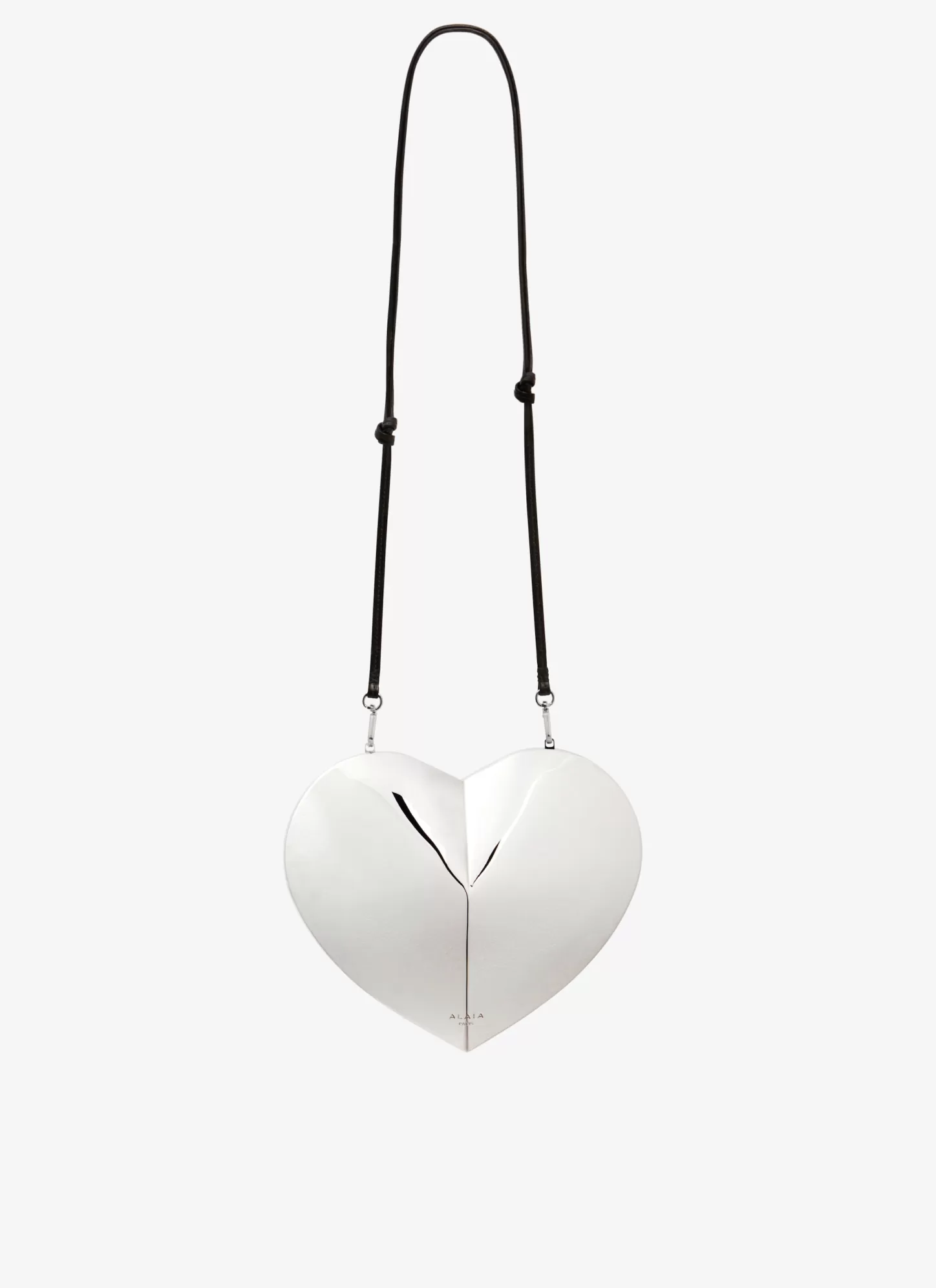 Alaïa Le Cœur Clutch Silver Cheap