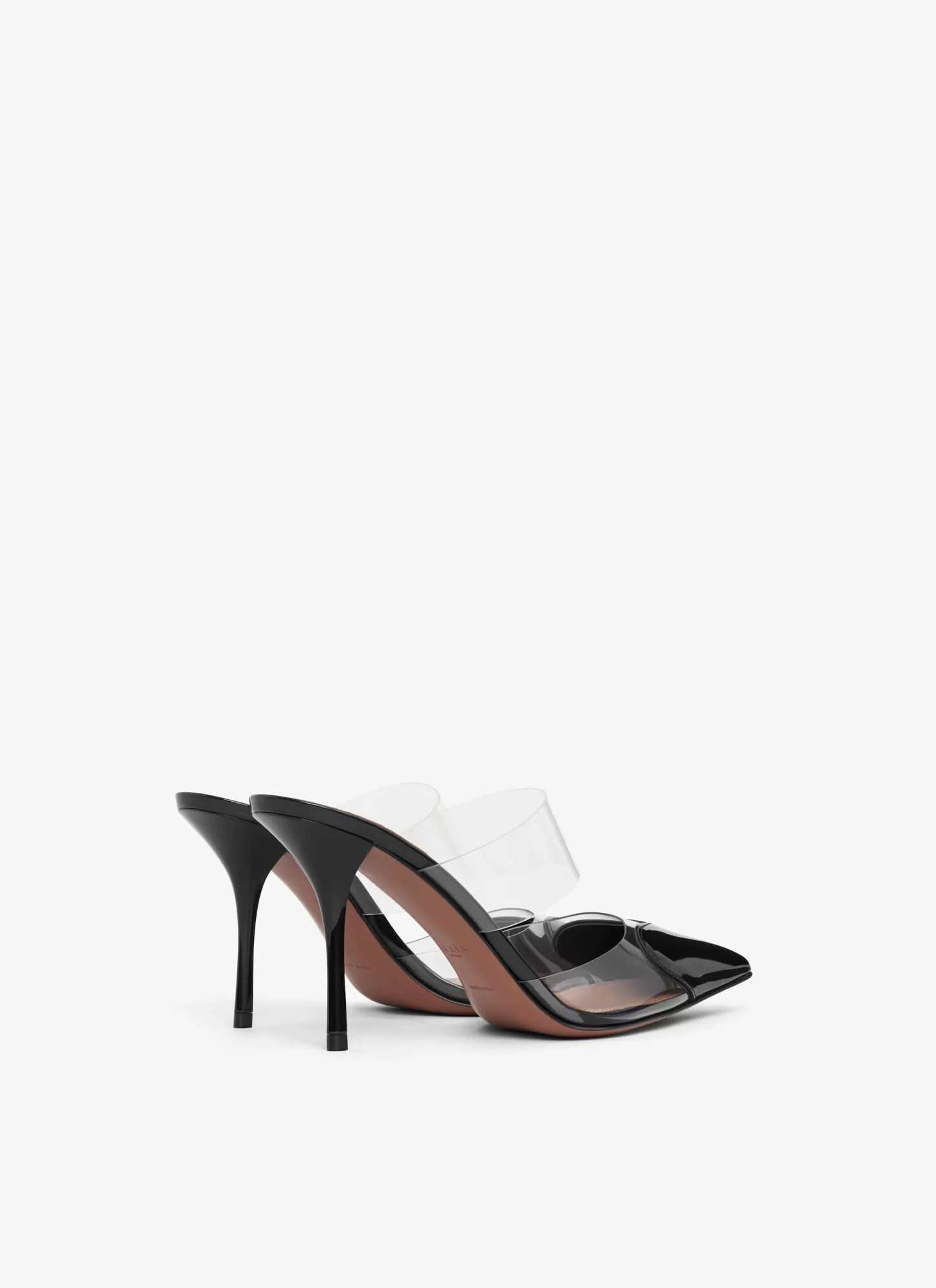 Alaïa LE CŒUR MULES IN PATENT CALFSKIN Black Fashion