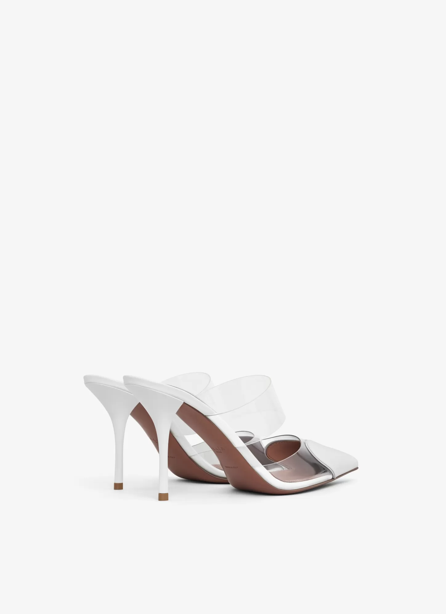 Alaïa LE CŒUR MULES IN PATENT CALFSKIN Optic White Cheap