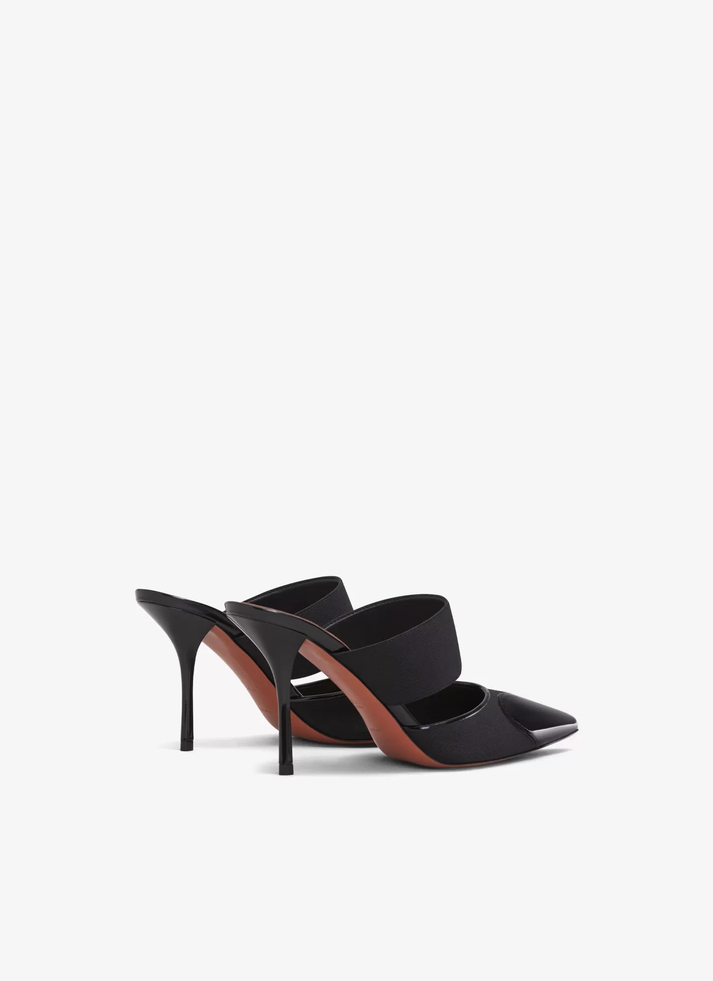Alaïa LE CŒUR MULES IN PATENT CALFSKIN Black Clearance