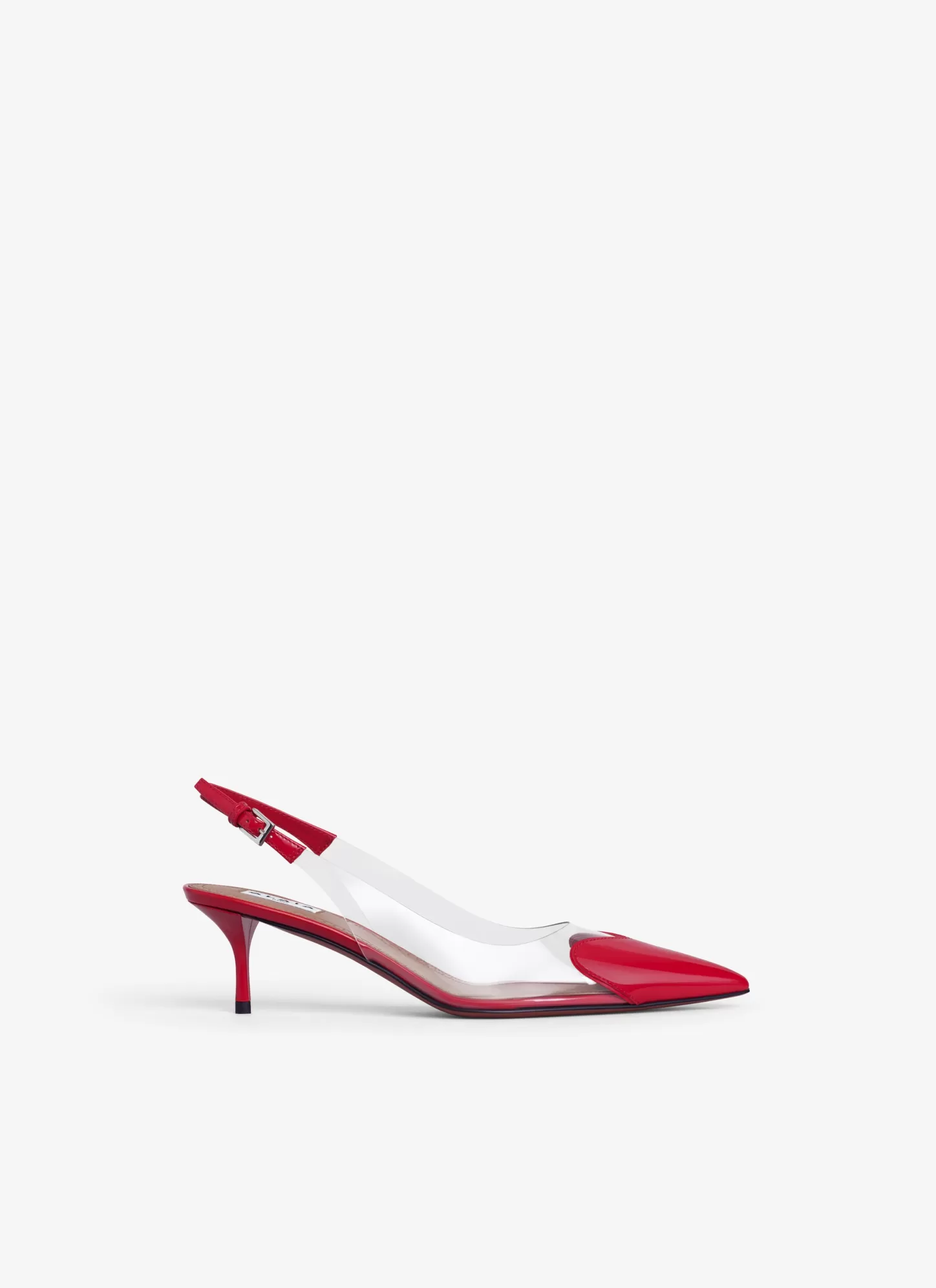 Alaïa LE CŒUR SLINGBACKS IN PATENT LAMBSKIN Red Best Sale