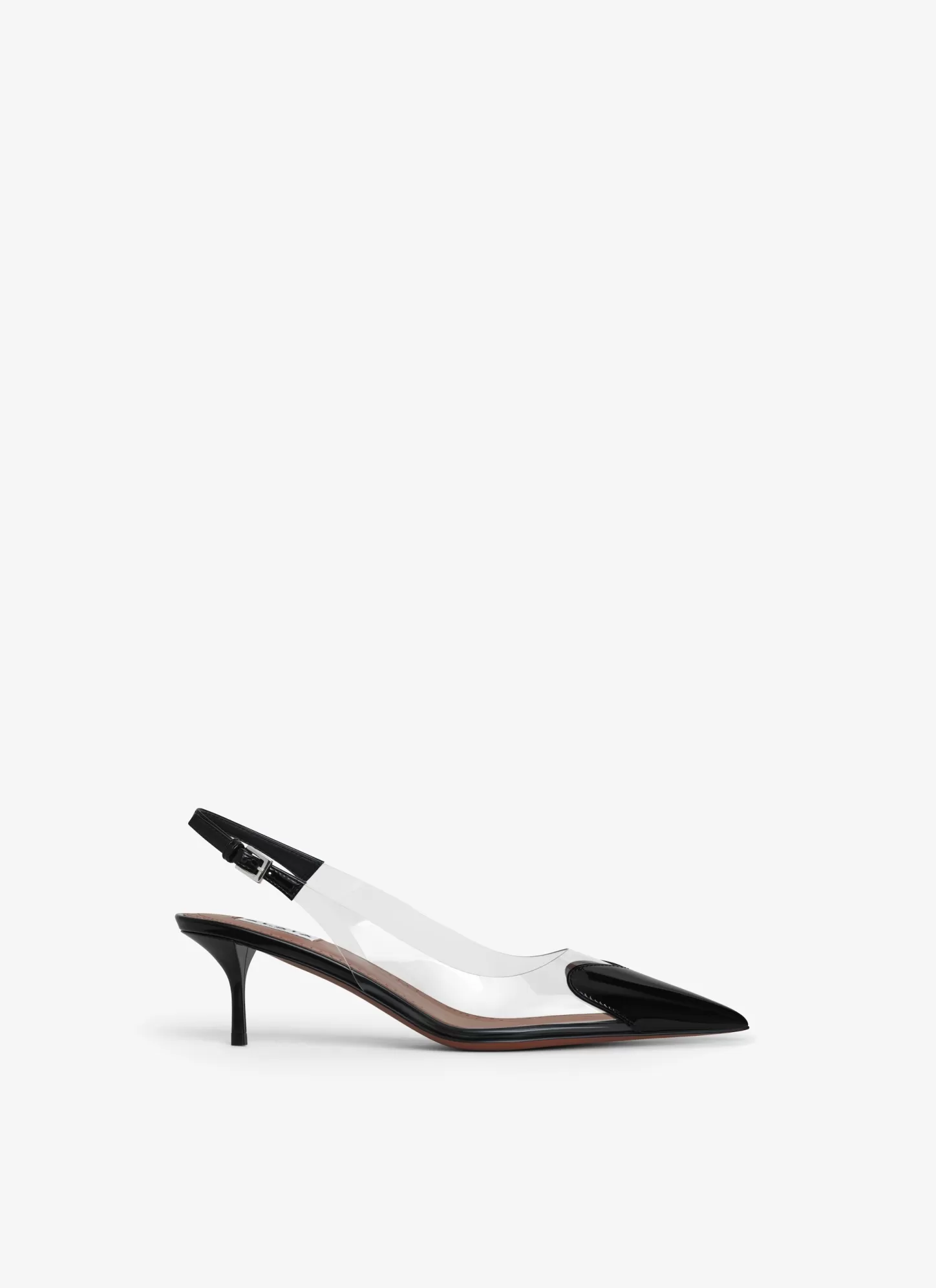 Alaïa LE CŒUR SLINGBACKS IN PATENT LAMBSKIN Black Sale