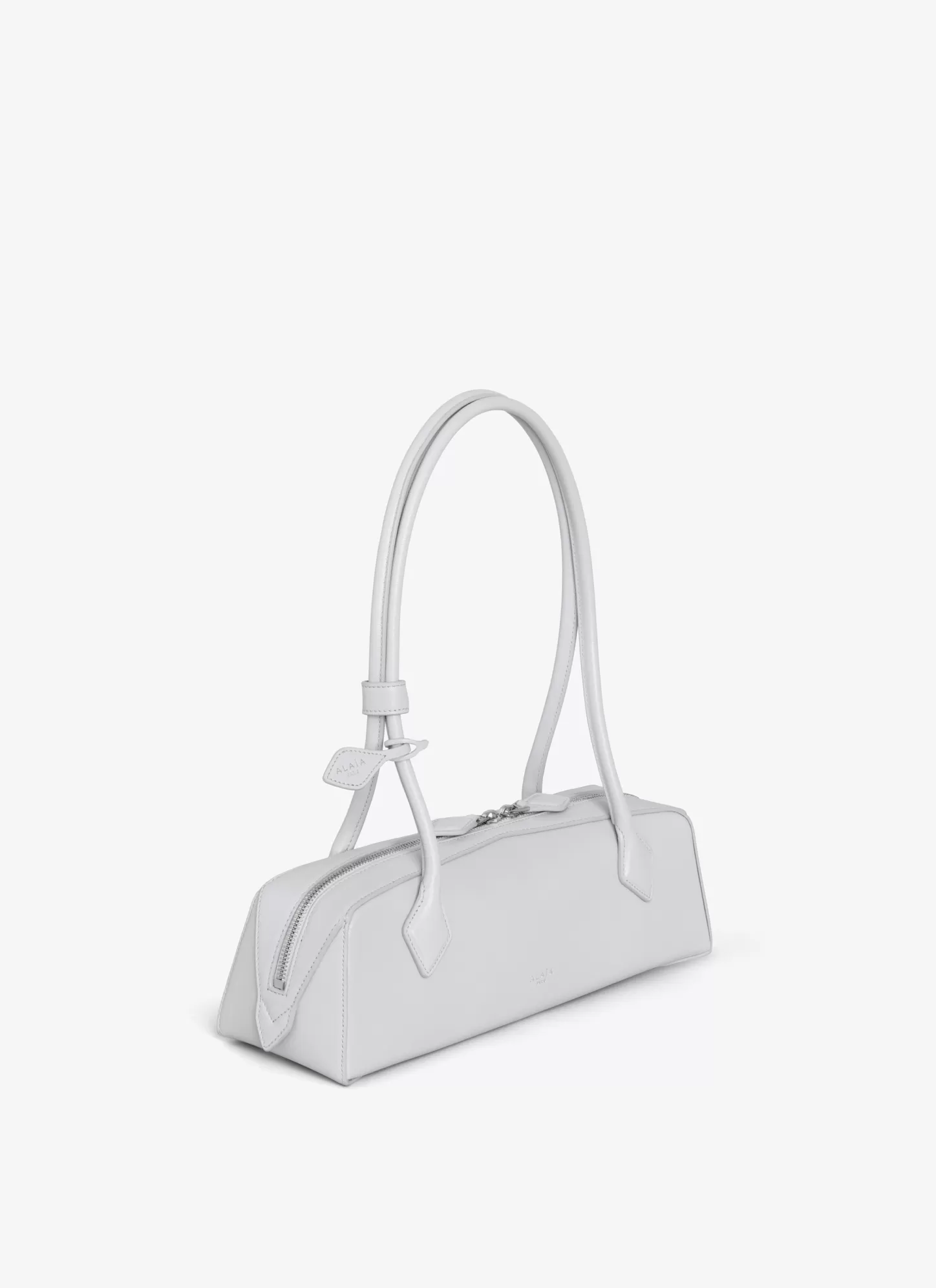 Alaïa LE TECKEL MEDIUM BAG IN GOATSKIN Pearl Discount