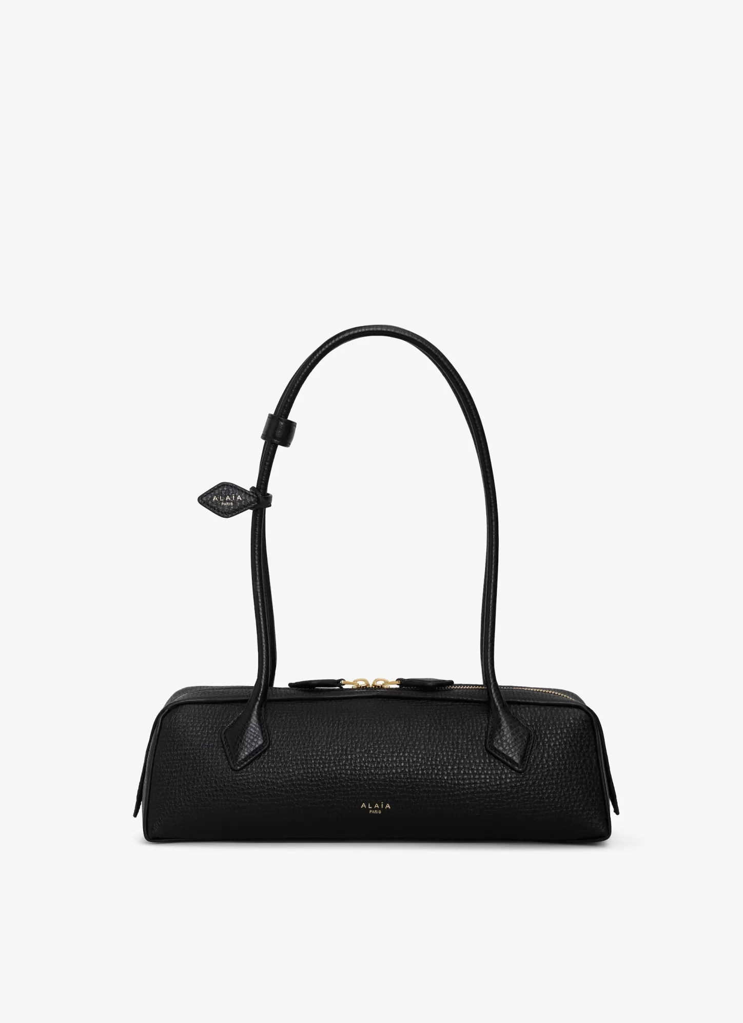 Alaïa LE TECKEL MEDIUM BAG IN GRAINED CALFSKIN Black Best Sale