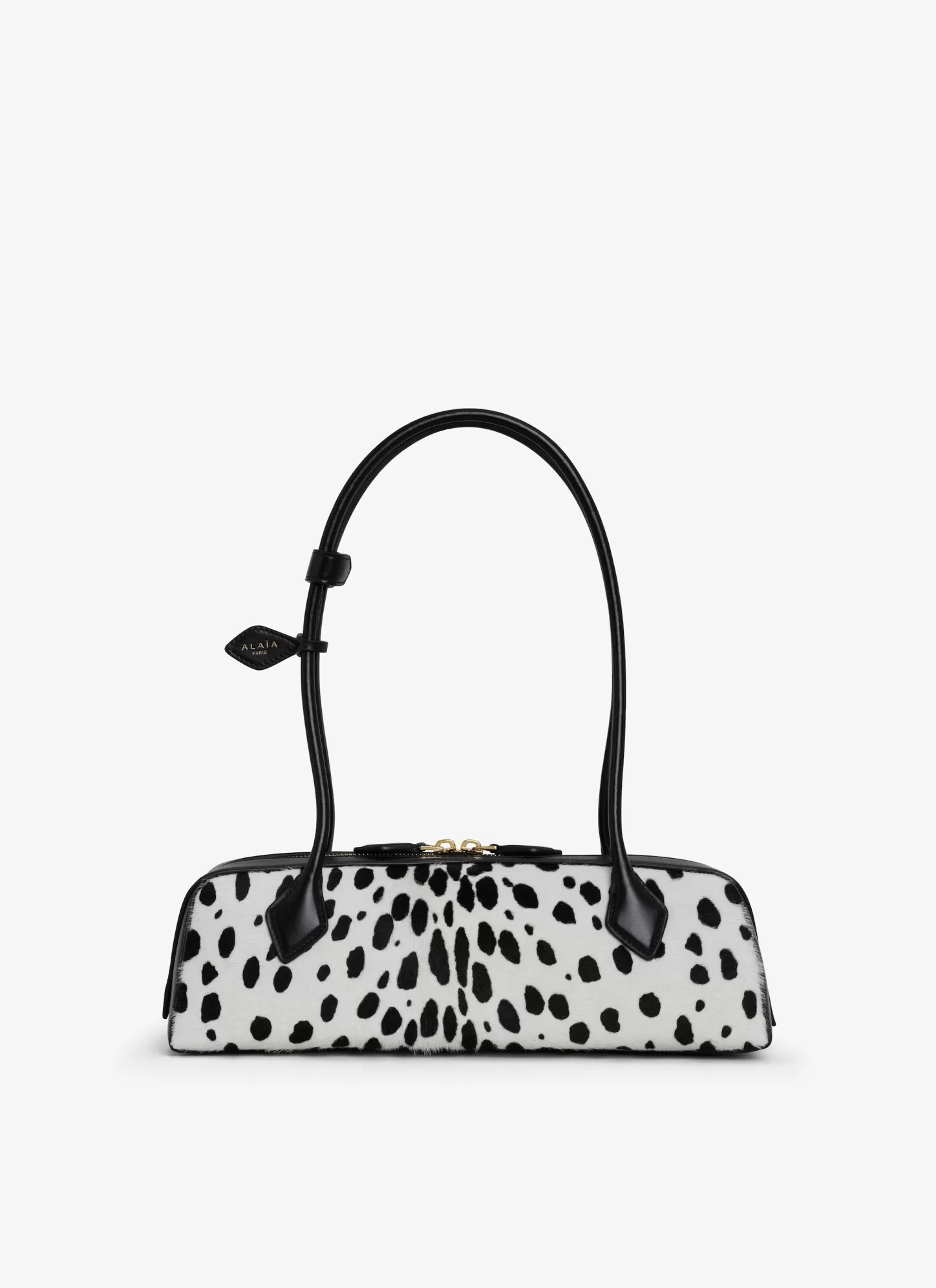 Alaïa LE TECKEL MEDIUM BAG IN PONY DOTS White/Black Online