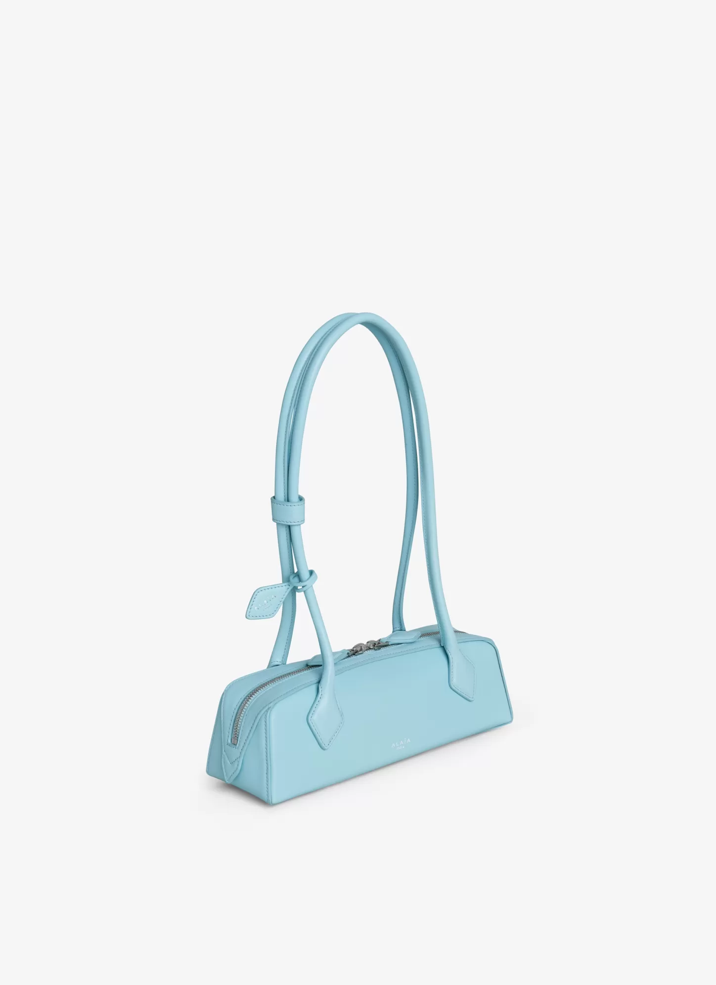 Alaïa LE TECKEL SMALL BAG IN GOATSKIN Sky Blue Outlet