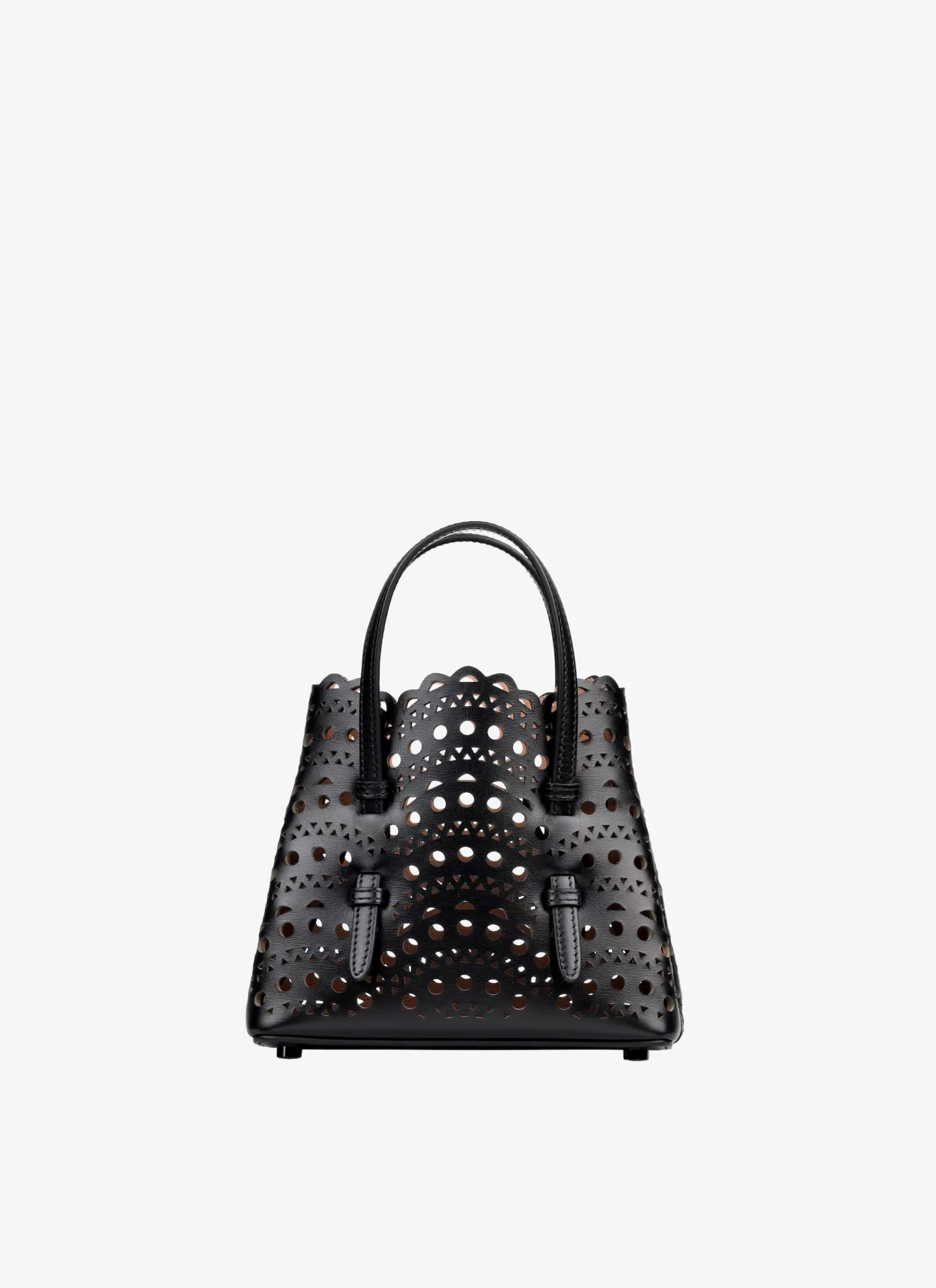 Alaïa Mina 16 Bag In Vienne Wave Calfskin Black Fashion