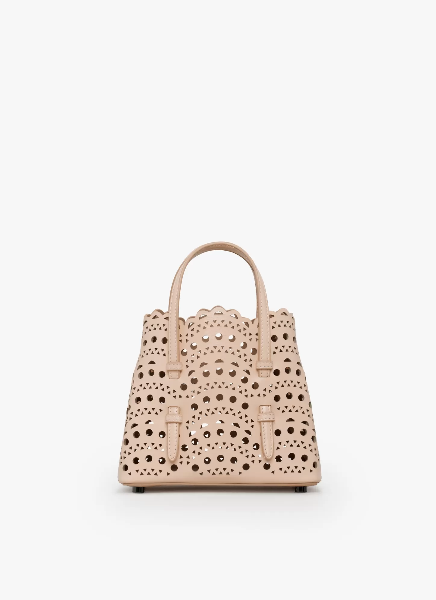 Alaïa MINA 16 BAG IN VIENNE WAVE CALFSKIN Nude Fashion