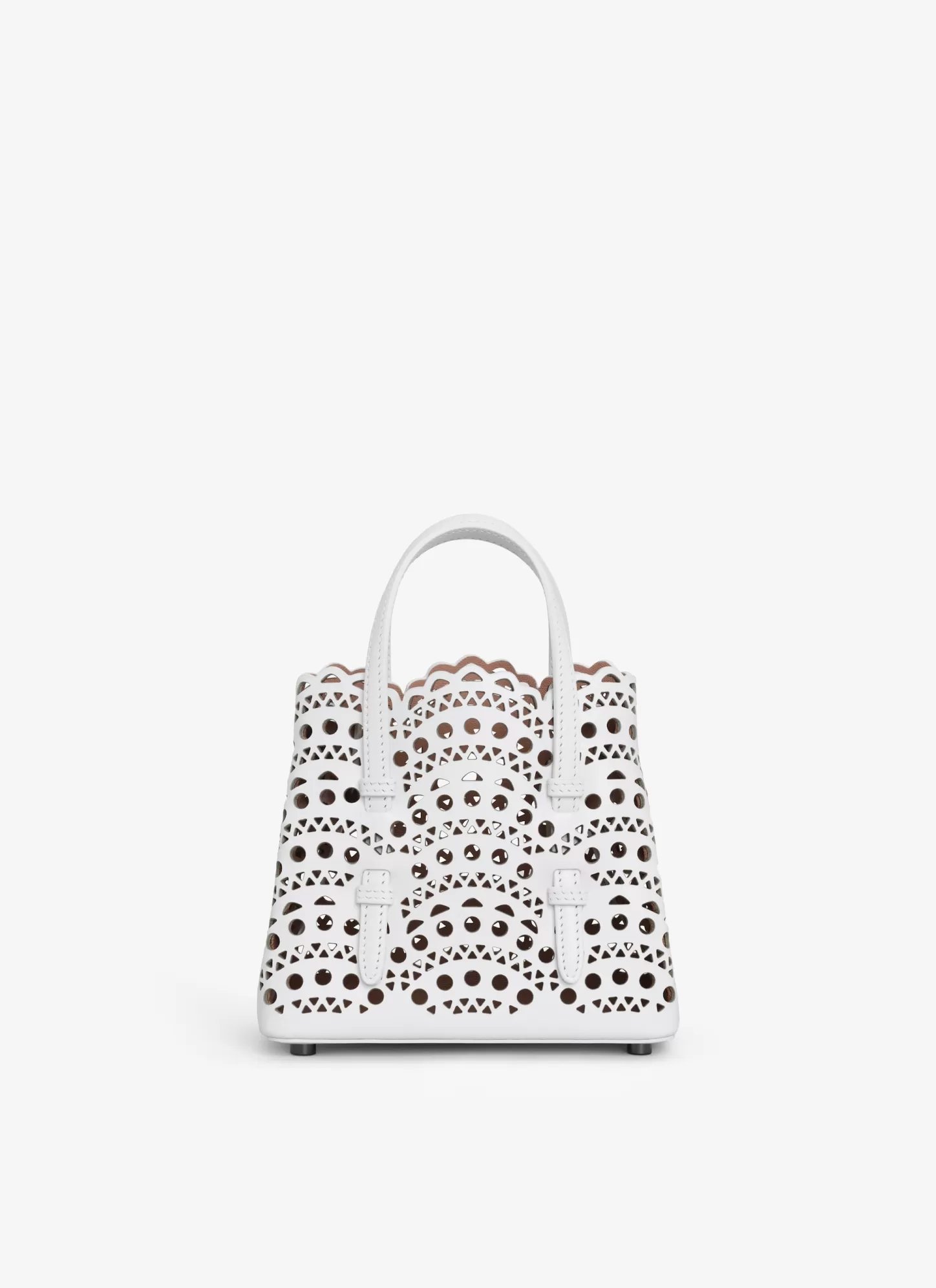 Alaïa Mina 16 Bag In Vienne Wave Calfskin Optic White Best Sale