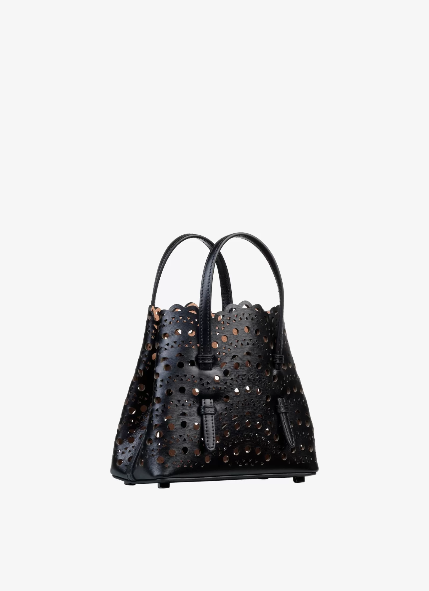 Alaïa Mina 16 Bag In Vienne Wave Calfskin Black Fashion