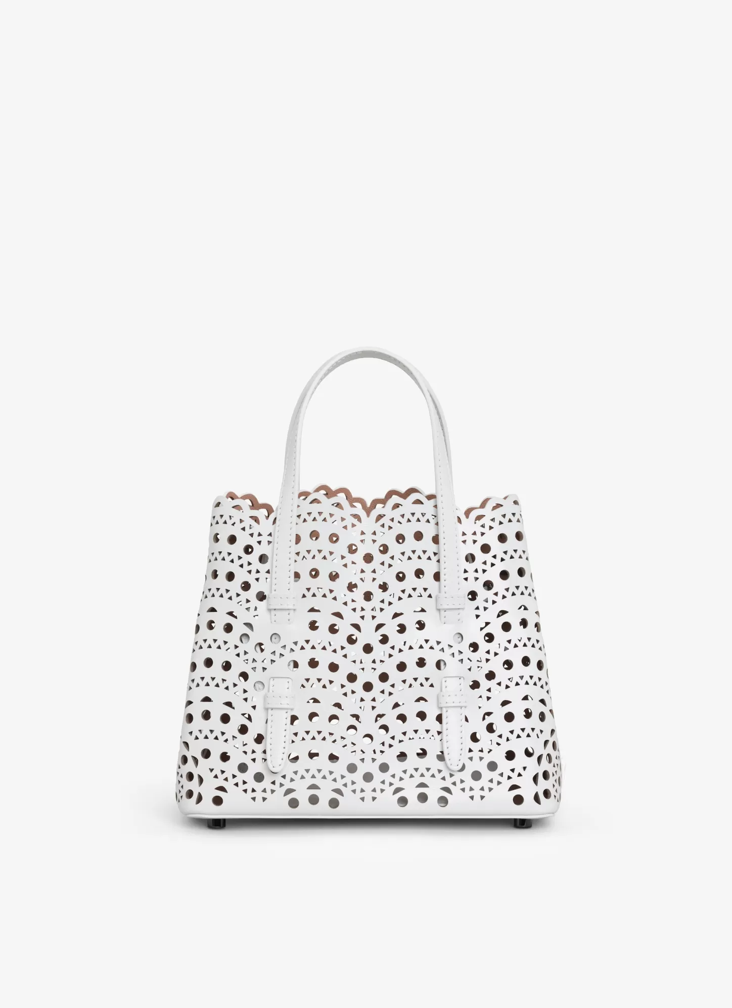 Alaïa MINA 20 BAG IN VIENNE WAVE CALFSKIN Optic White Cheap