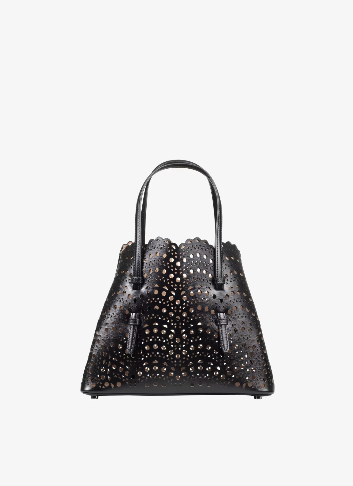 Alaïa MINA 20 BAG IN VIENNE WAVE CALFSKIN Black Discount