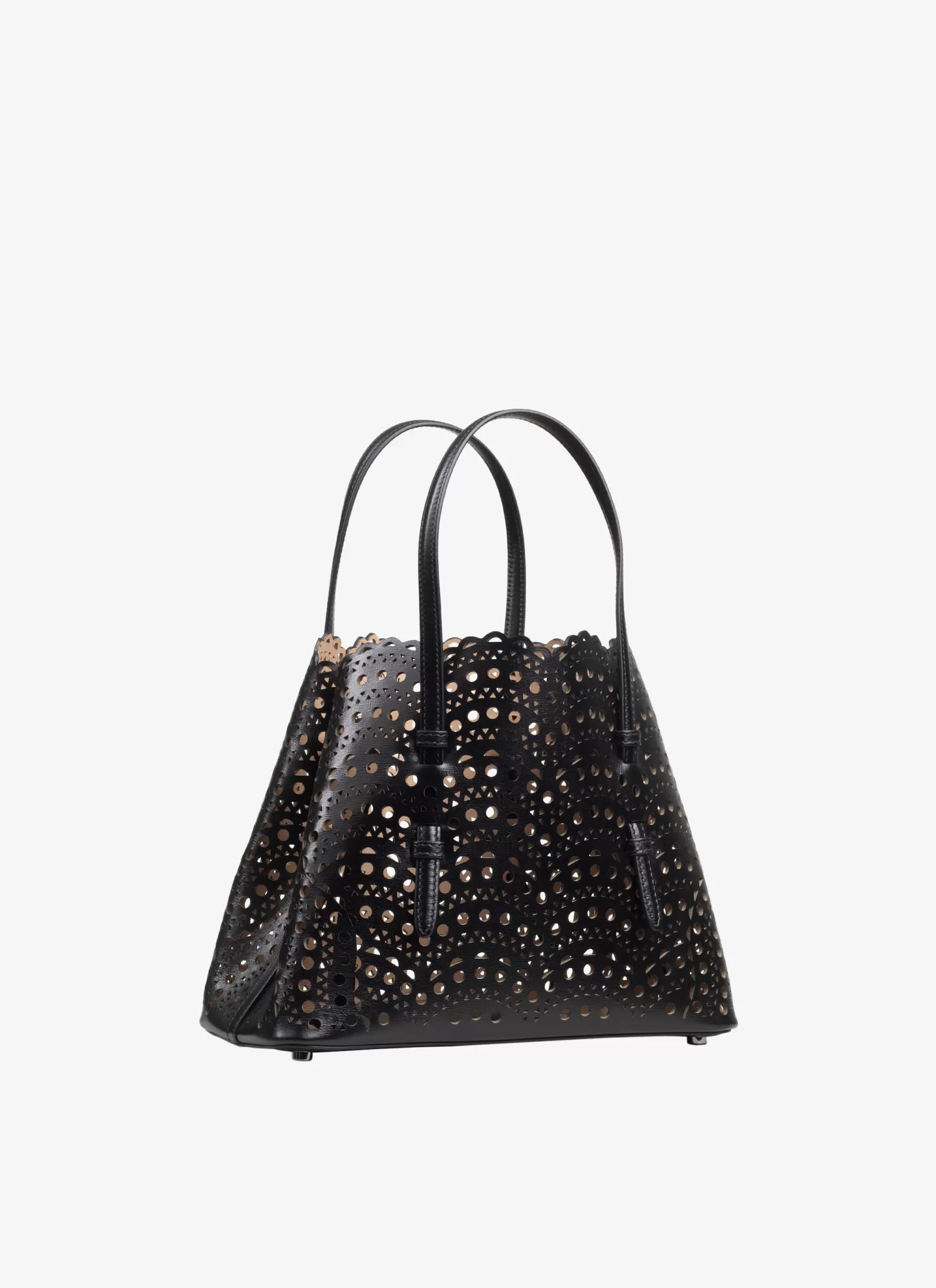Alaïa MINA 20 BAG IN VIENNE WAVE CALFSKIN Black Discount